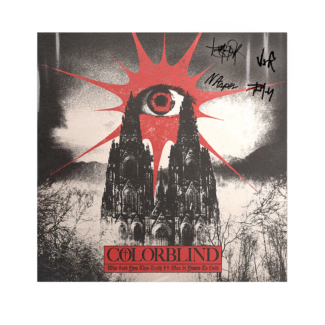 COLORBLIND 'WHO SOLD YOU THIS TRUTH ++ WAS IT YOURS TO HOLD' 2LP (Limited Edition, Red & Clear Marble Vinyl w/ Signed Insert) - Image 2