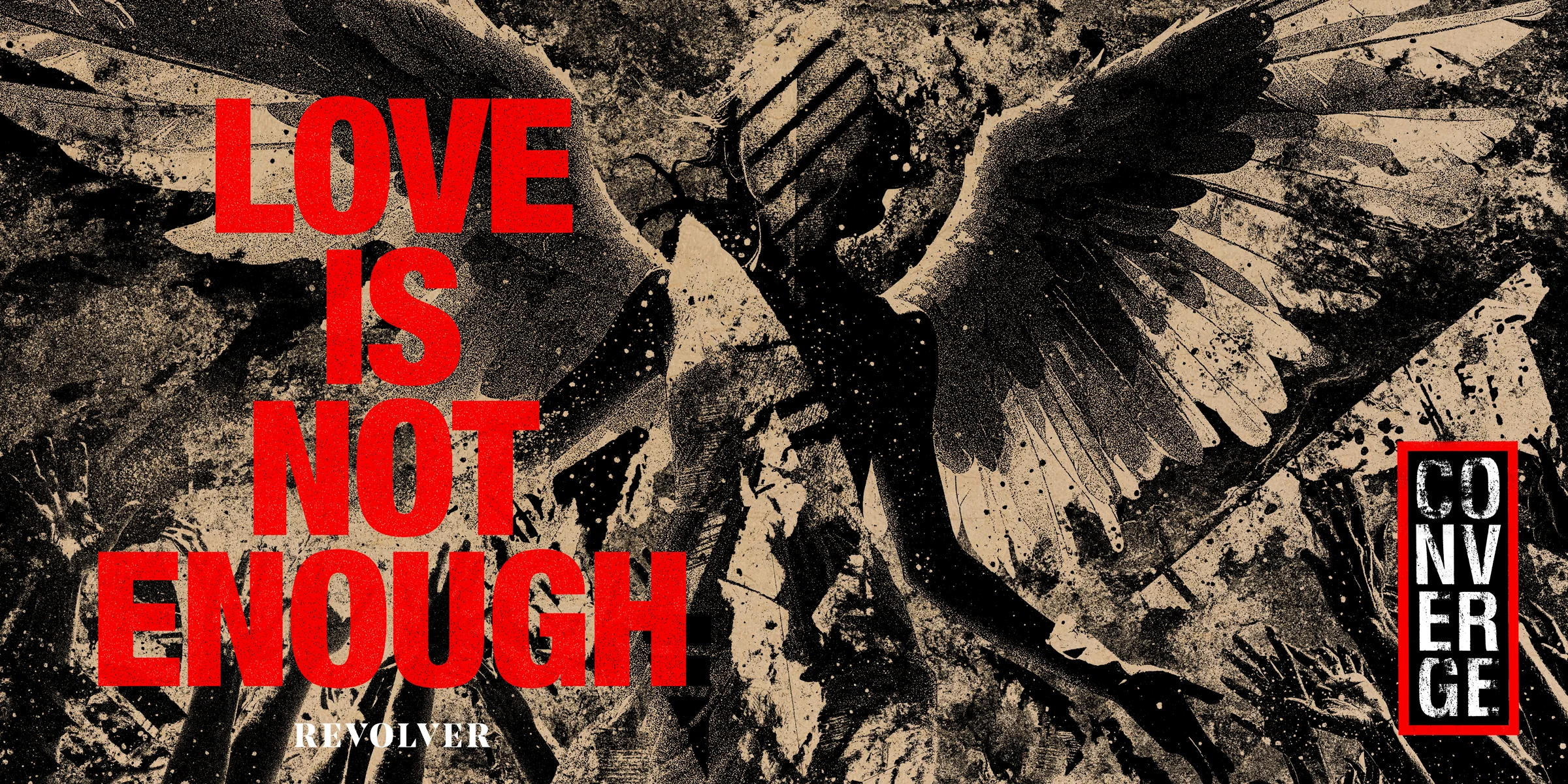 CONVERGE ‘LOVE IS NOT ENOUGH’ LP (Exclusive – Limited to 500, Ghost Vinyl) + EXCLUSIVE SILKSCREEN WRAP - Image 2