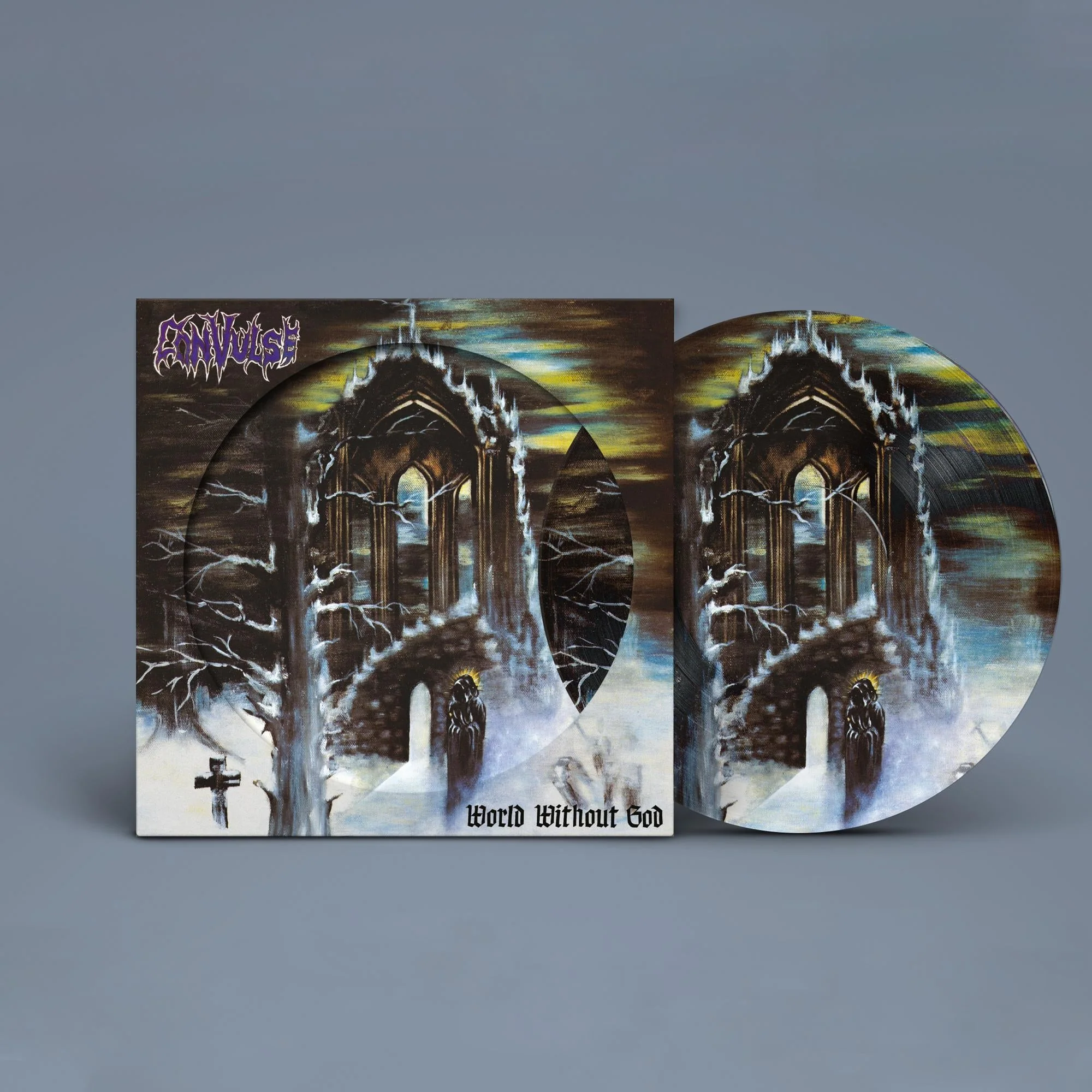 CONVULSE 'WORLD WITHOUT GOD' LP - PICTURE DISC
