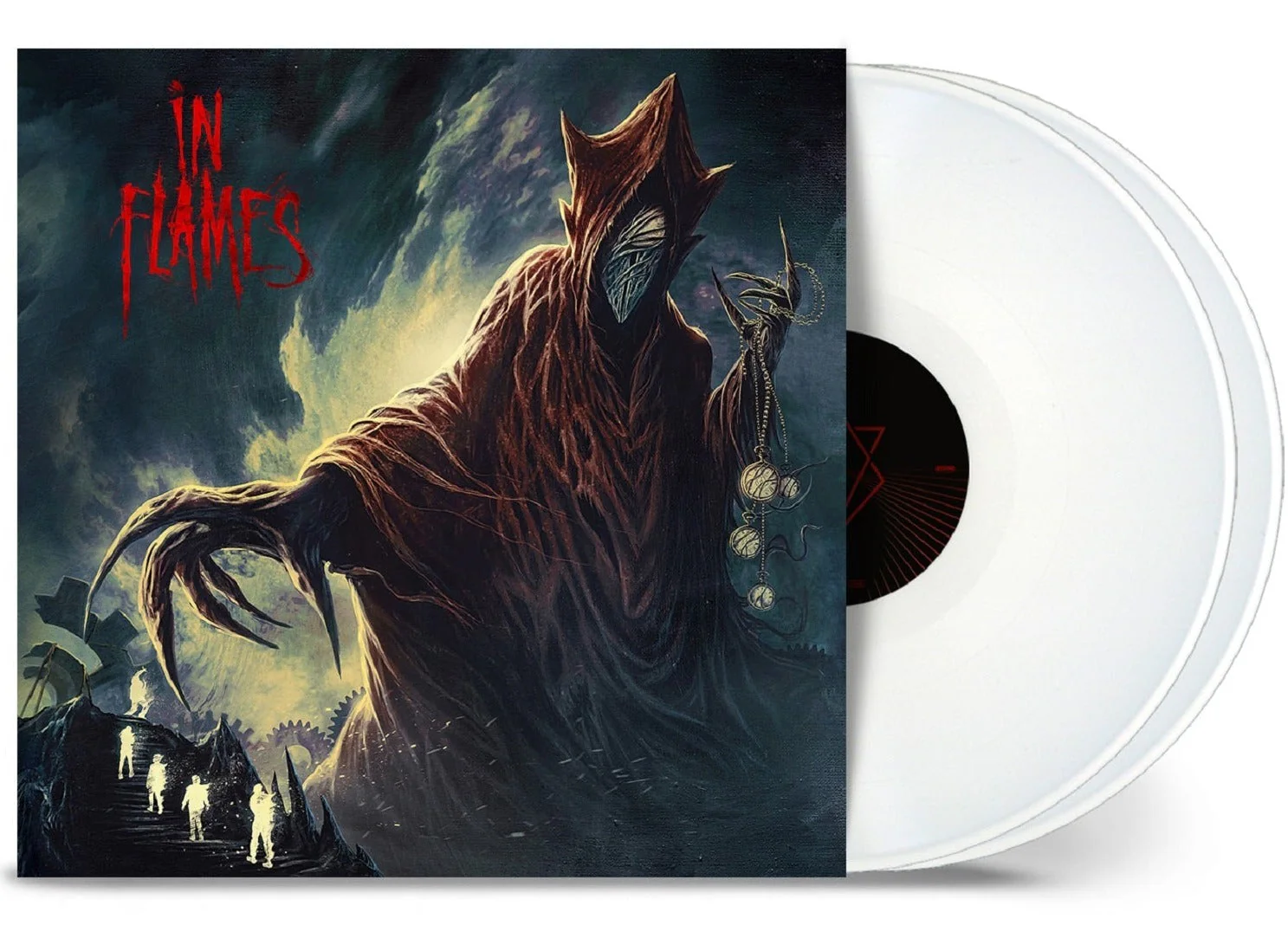 IN FLAMES ‘FOREGONE’ 2LP - LTD. - WHITE + REVOLVER WINTER 2022 ISSUE - Image 2