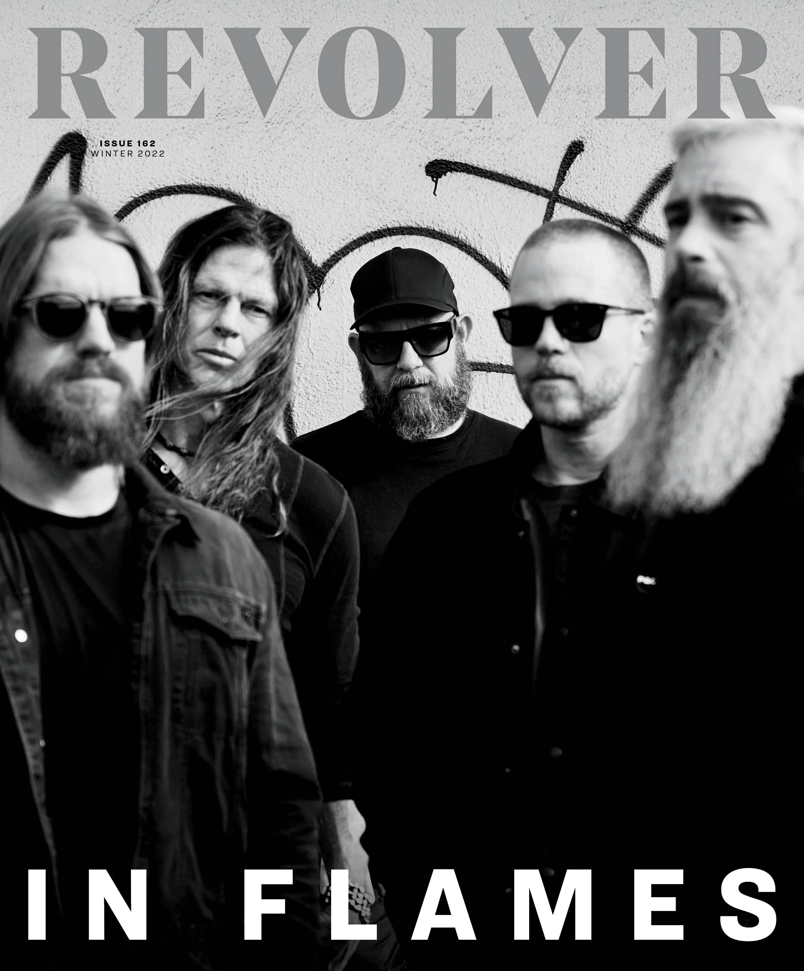 IN FLAMES ‘FOREGONE’ 2LP - LTD. - WHITE + REVOLVER WINTER 2022 ISSUE - Image 3