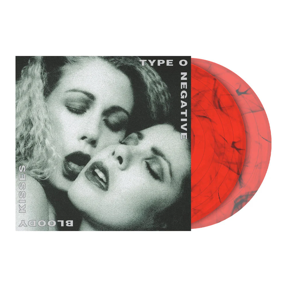 TYPE O NEGATIVE 'BLOODY KISSES' CLEAR RED w/BLACK SWIRL LP + 12X12 PHOTO PRINT SET - Image 2