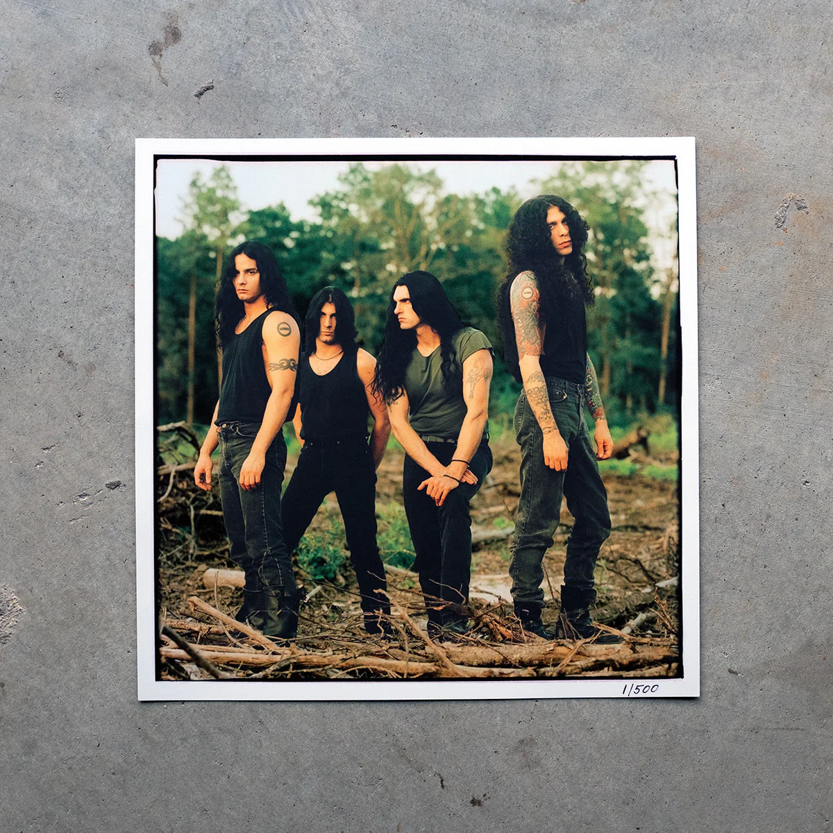 TYPE O NEGATIVE 'BLOODY KISSES' CLEAR RED w/BLACK SWIRL LP + 12X12 PHOTO PRINT SET - Image 5