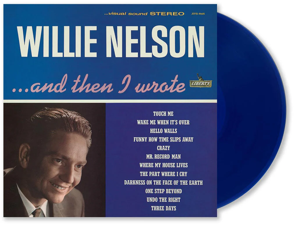WILLIE NELSON 'AND THEN I WROTE' LP - BLUE - Image 2