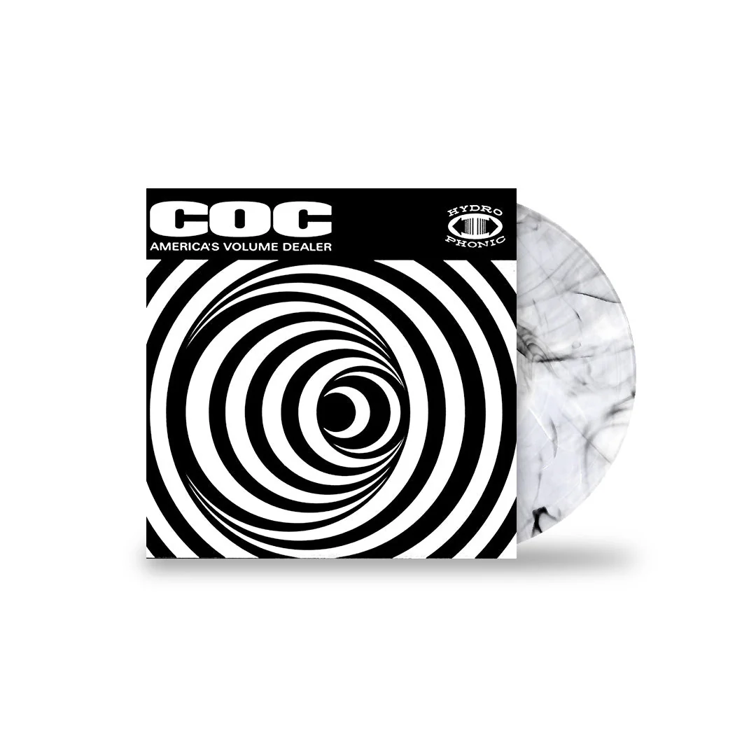 CORROSION OF CONFORMITY ‘AMERICA'S VOLUME DEALER’ LP - EXCLUSIVE - LTD. 250 - CLEAR/BLACK/WHITE/SMOKE