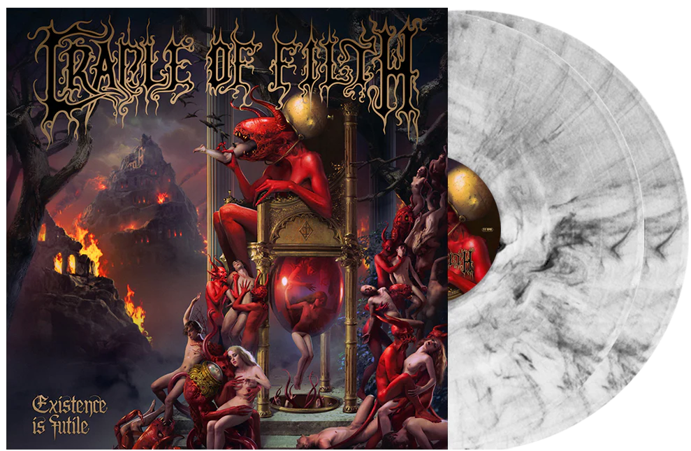 CRADLE OF FILTH ‘EXISTENCE IS FUTILE’ 2LP - EXCLUSIVE - LTD. 400 - BLACK/WHITE/MARBLE