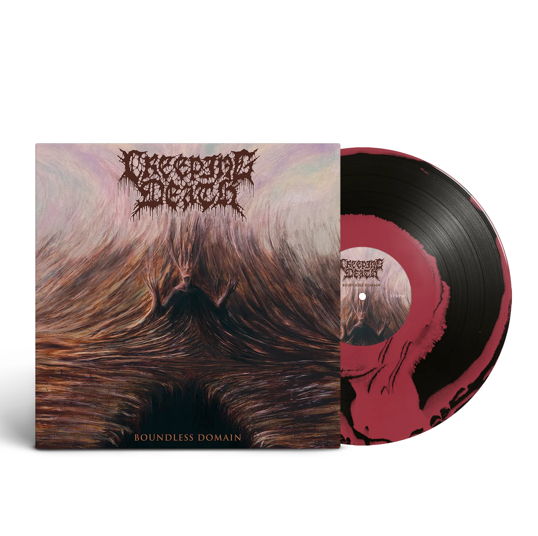 CREEPING DEATH ‘BOUNDLESS DOMAIN ’ LP - EXCLUSIVE - LTD. 200 -  RED/BLACK