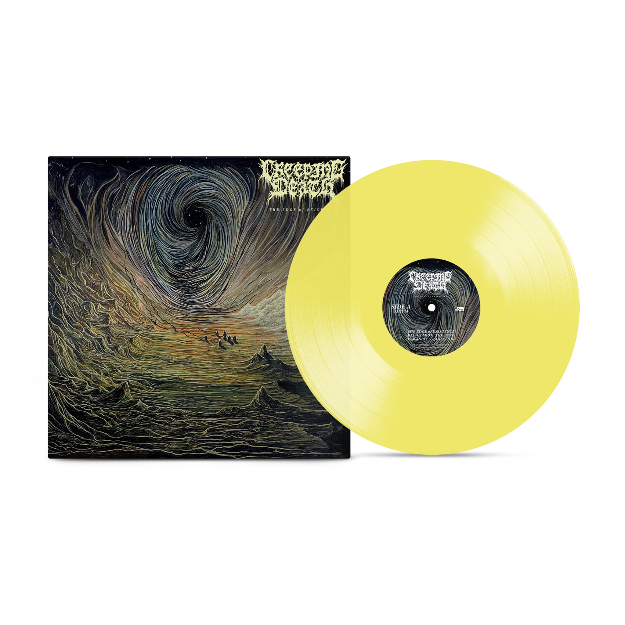 CREEPING DEATHC 'THE EDGE OF EXISTENCE' LP (Clear Yellow Vinyl)