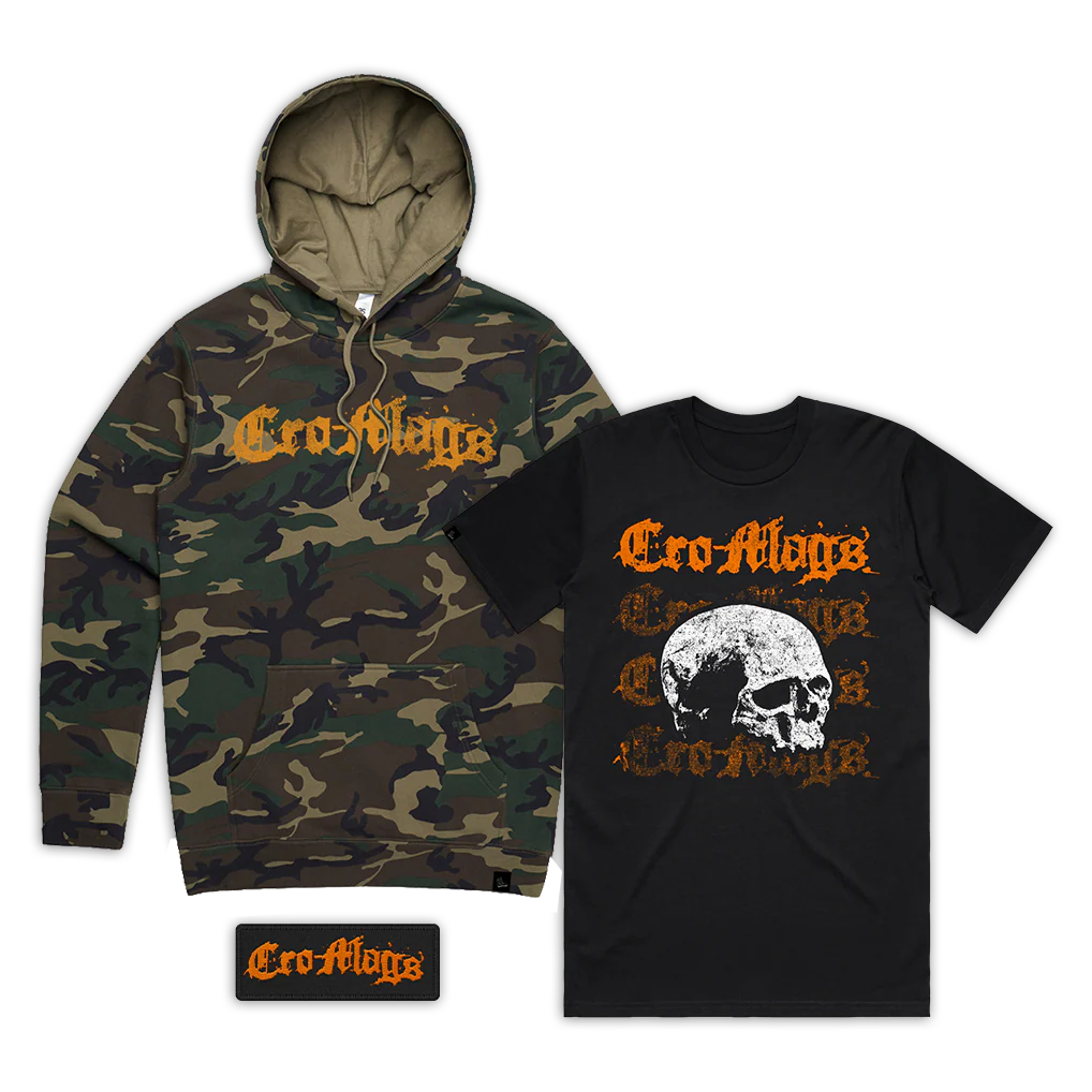 CRO-MAGS LIMITED EDITION NUMBERED HOODIE + T-SHIRT & PATCH BUNDLE