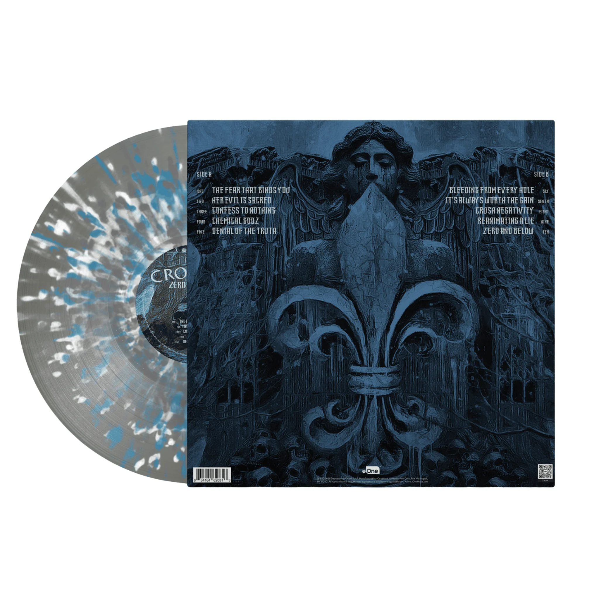 CROWBAR 'ZERO AND BELOW' LP (Milky Clear Black Ice Color In Color Vinyl) - Image 2