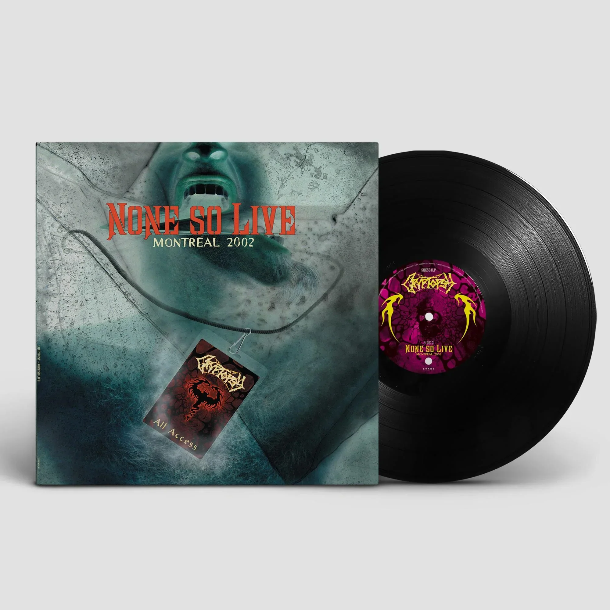 CRYPTOPSY 'NONE SO LIVE' LP