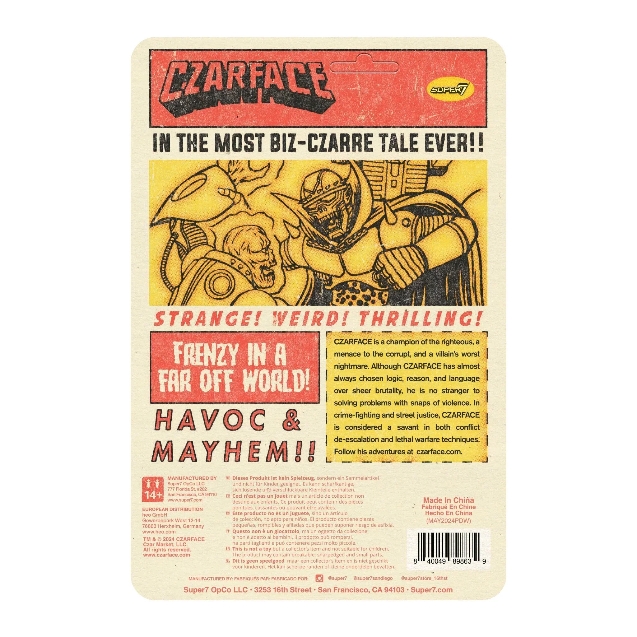 CZARFACE REACTION FIGURE - WAVE 11 - ORANGE/BLACK - Image 4