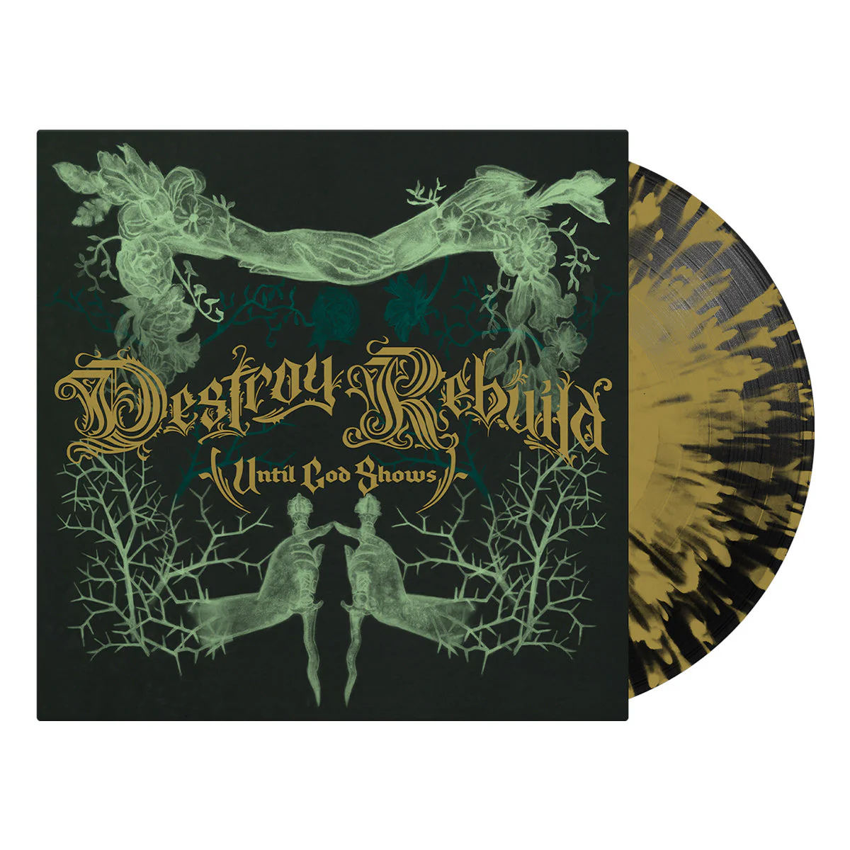 D.R.U.G.S. 'DESTROY REBUILD' LP - EXCLUSIVE - LTD. 350 - BLACK/GOLD/SPLATTER