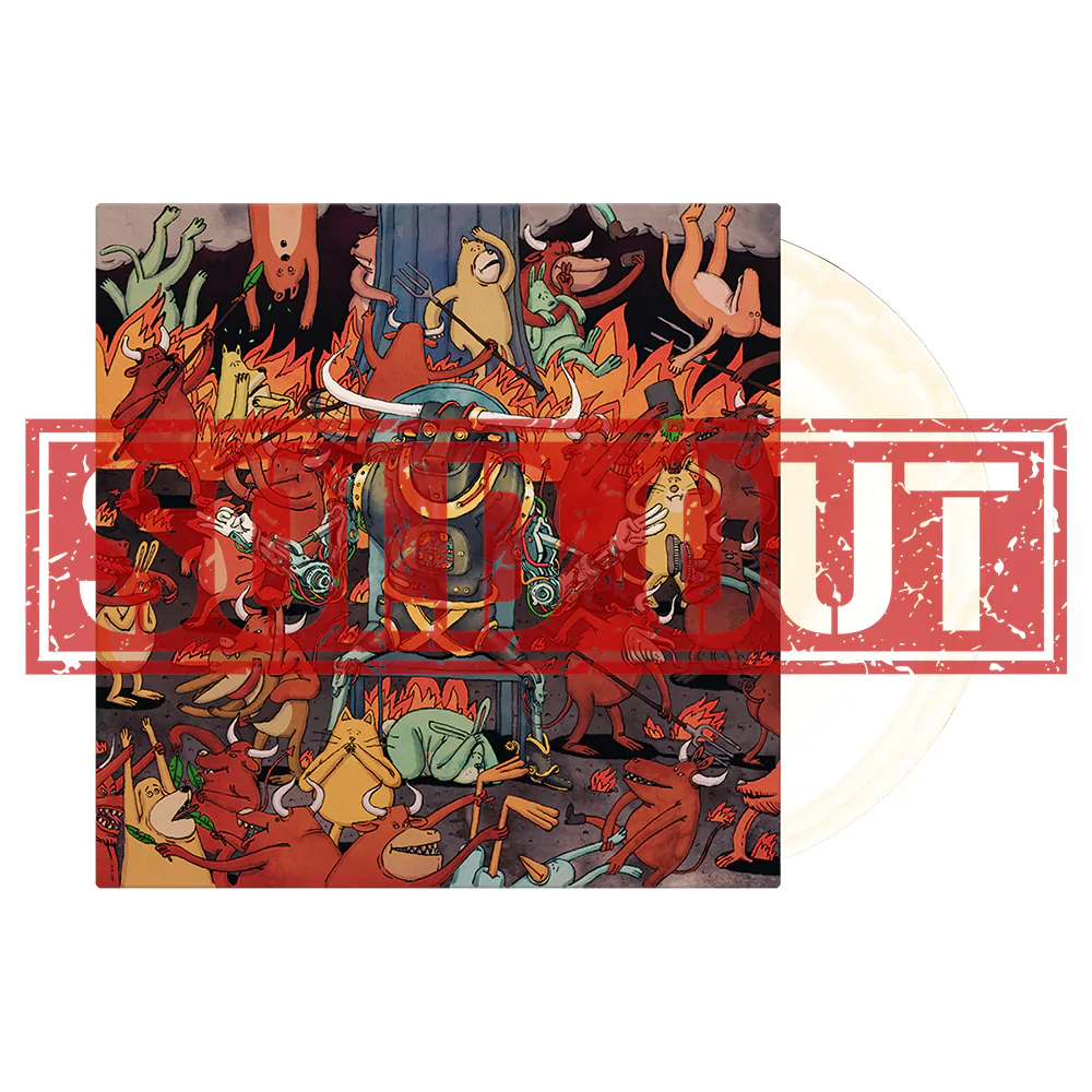 DANCE GAVIN DANCE ‘AFTERBURNER’ LP - EXCLUSIVE - LTD. 666 - WHITE/BONE - Image 3