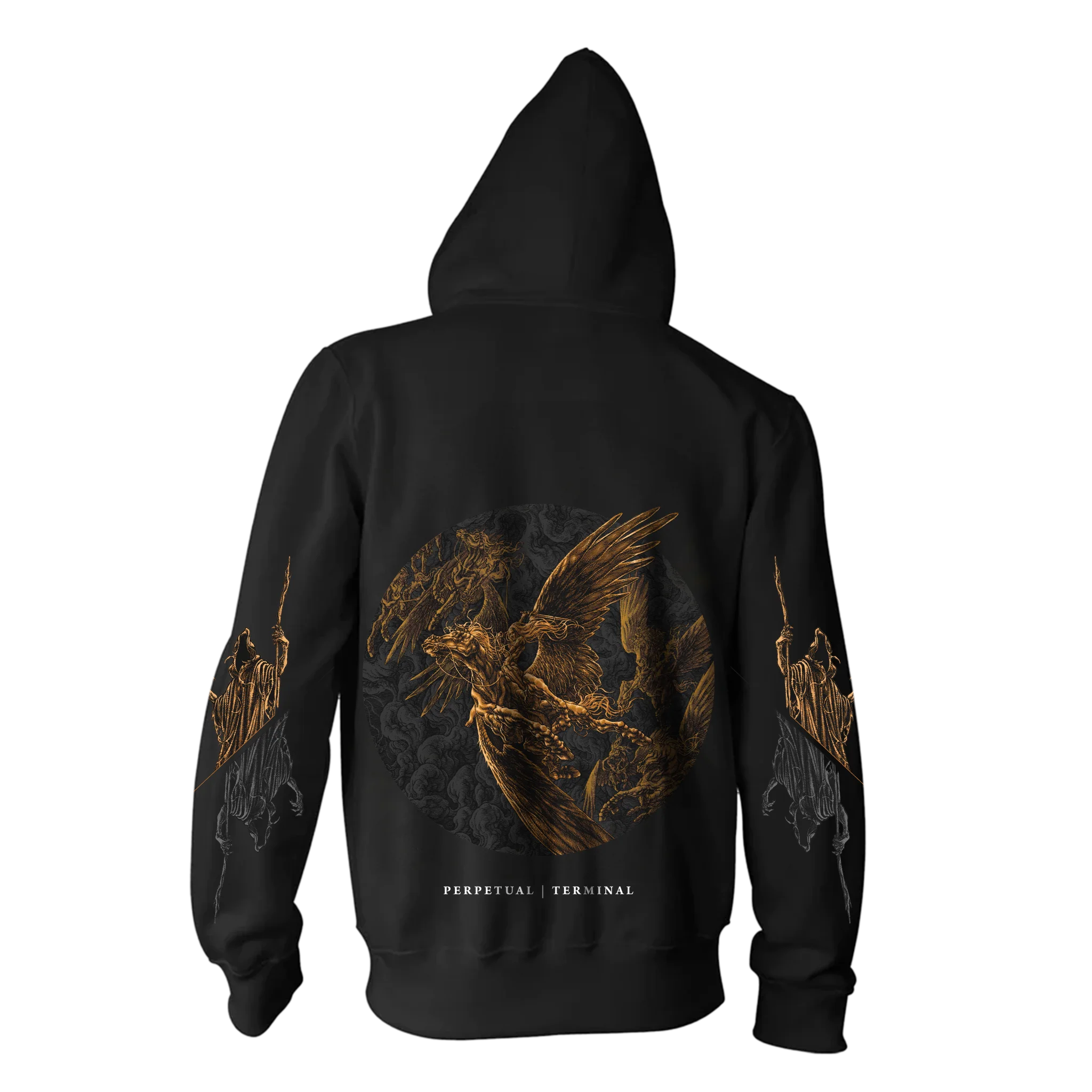 DARKEST HOUR DRAGON ZIP HOODIE - Image 2