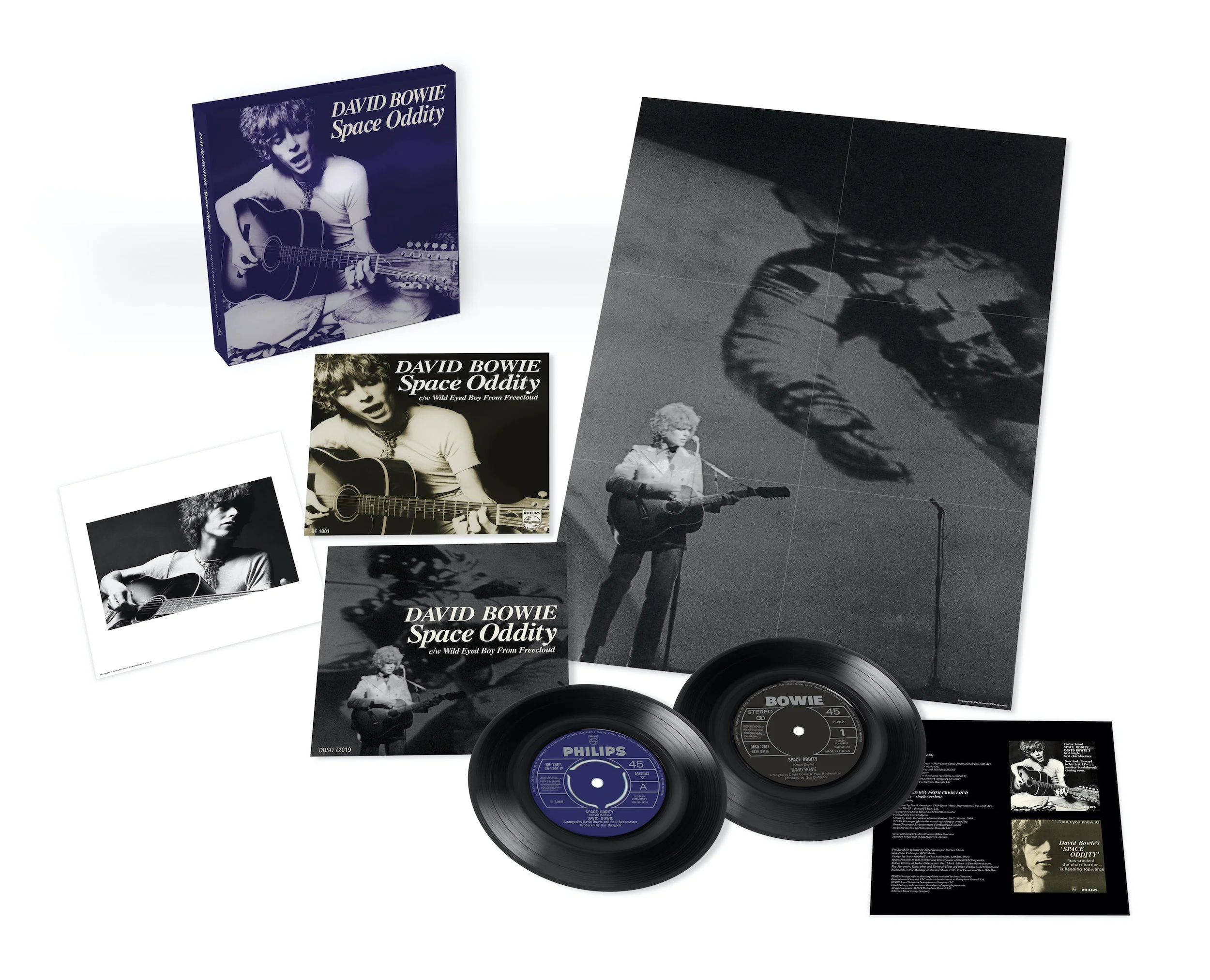DAVID BOWIE 'SPACE ODDITY' 50th ANNIVERSARY 2x7" BOX