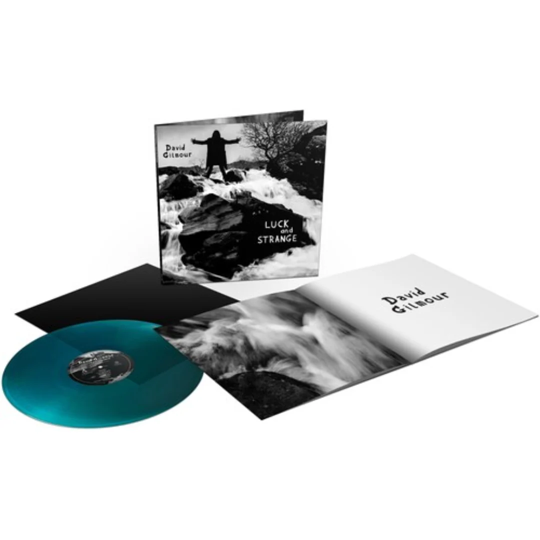 DAVID GILMOUR 'LUCK AND STRANGE' LP - TRANSLUCENT SEA