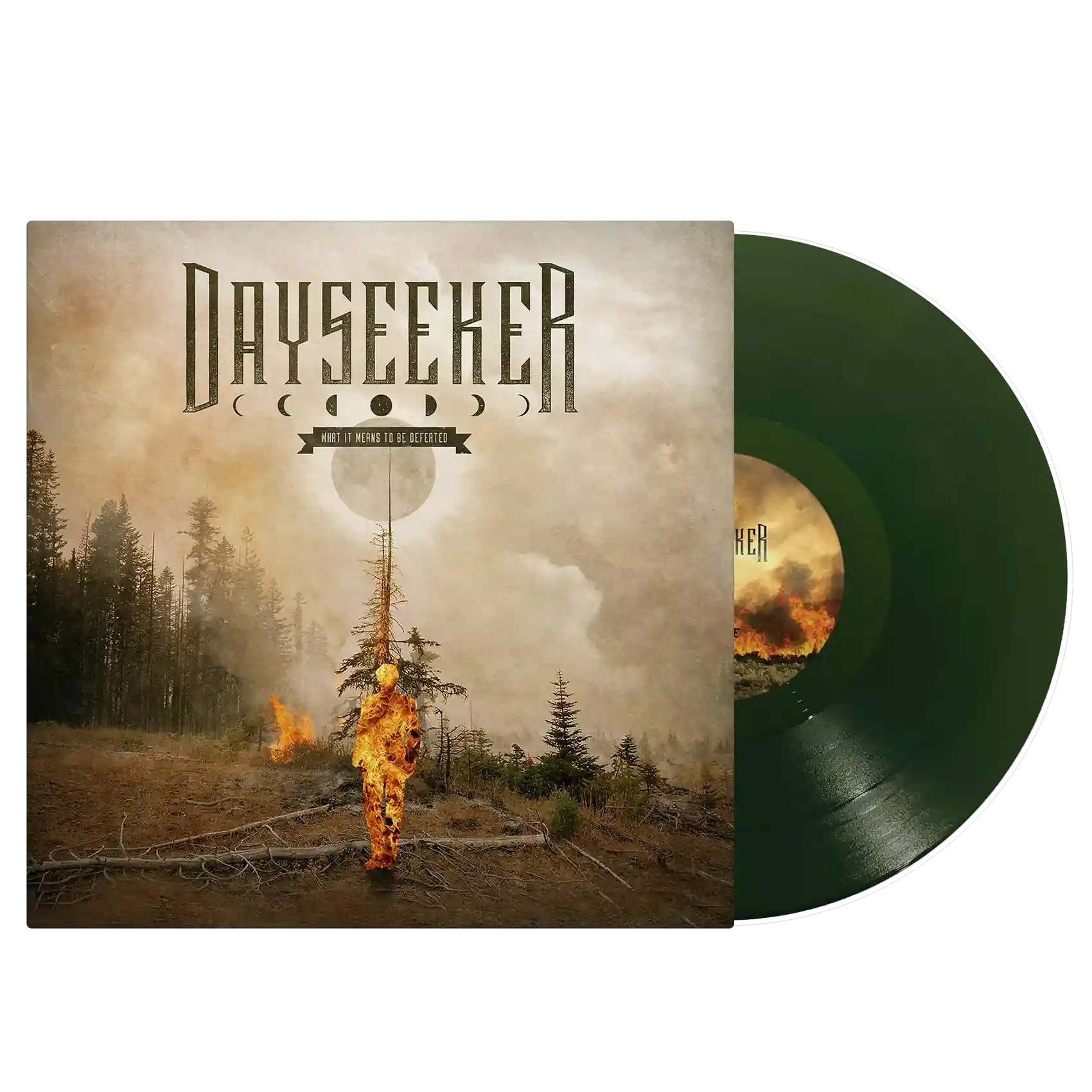 DAYSEEKER 'WHAT IT MEANS TO BE DEFEATED' LP - FOREST GREEN - Image 2