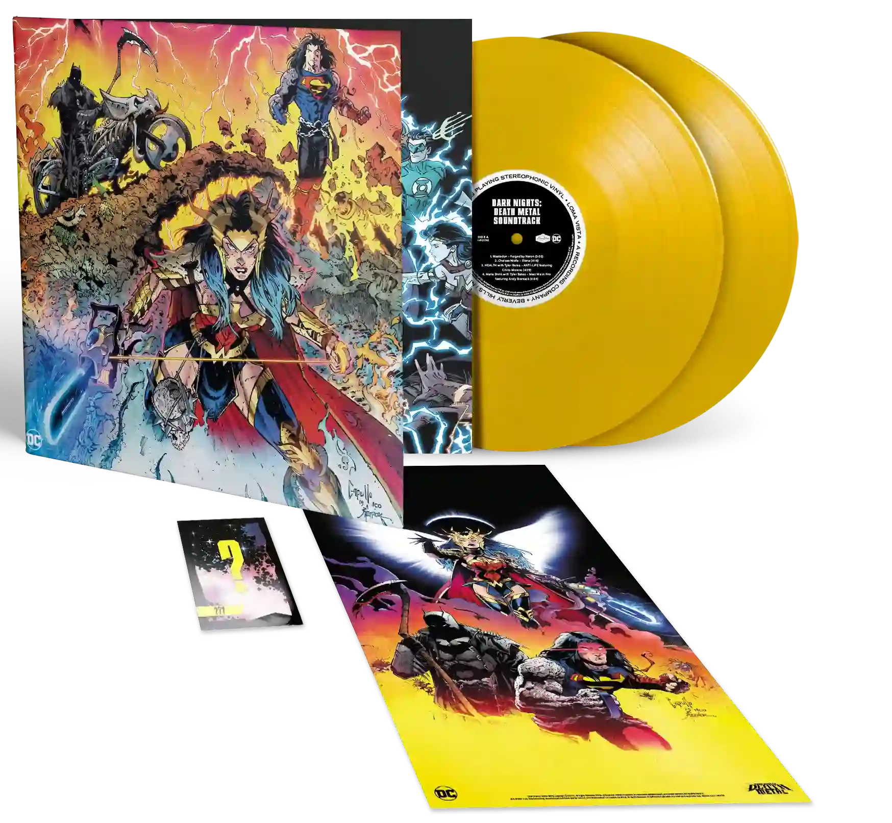 DC DARK NIGHTS: DEATH METAL SOUNTRACK 2LP BUNDLE (Red or Yellow Vinyl, Limited to 500 Each) - Image 6