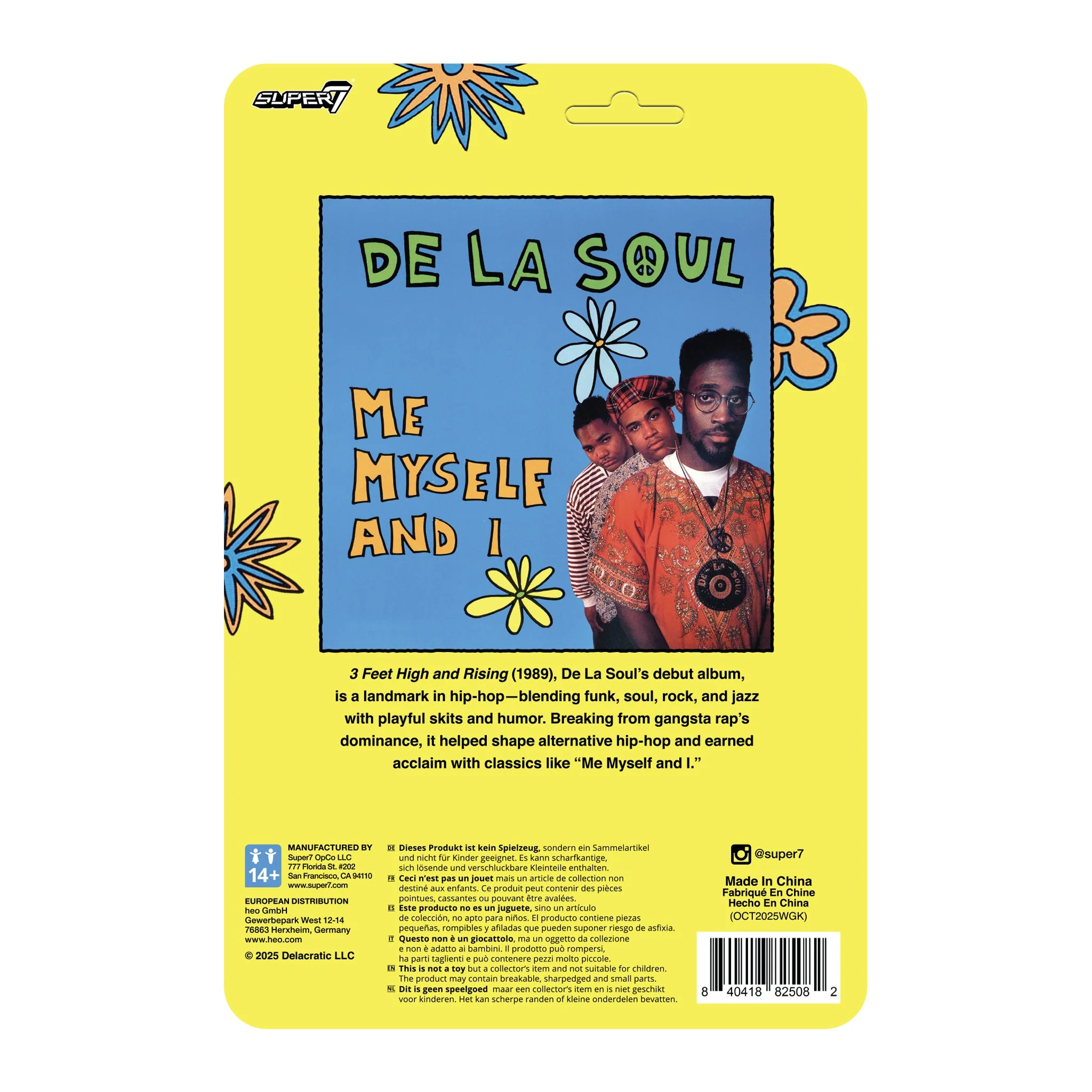 DE LA SOUL KELVIN "POSDNUOS" MERCER REACTION FIGURE WAVE 1 (Me, Myself & I) - Image 3