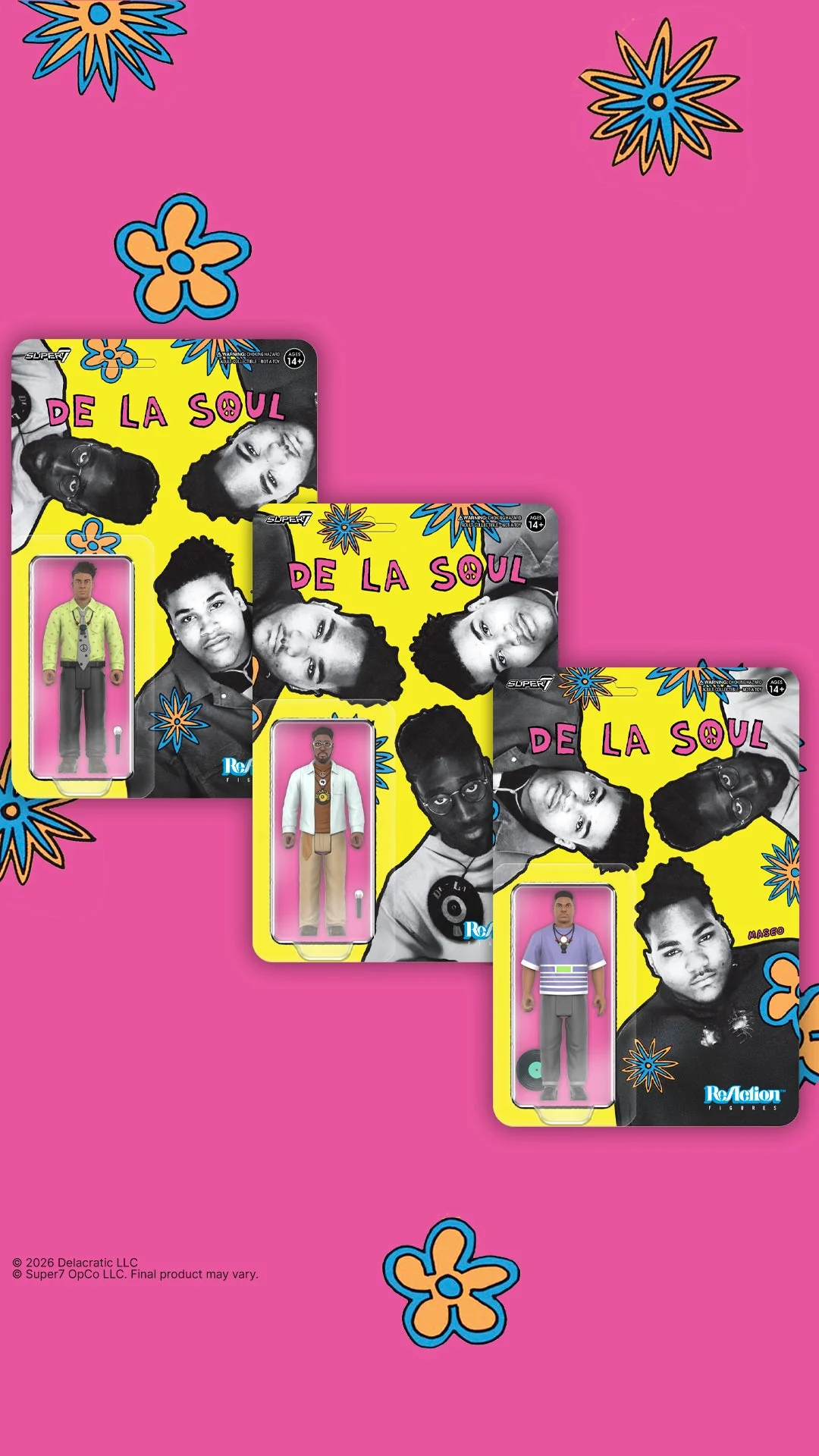 DE LA SOUL (ME, MYSELF & I) REACTION FIGURE WAVE 1 - 3-PACK - Image 3