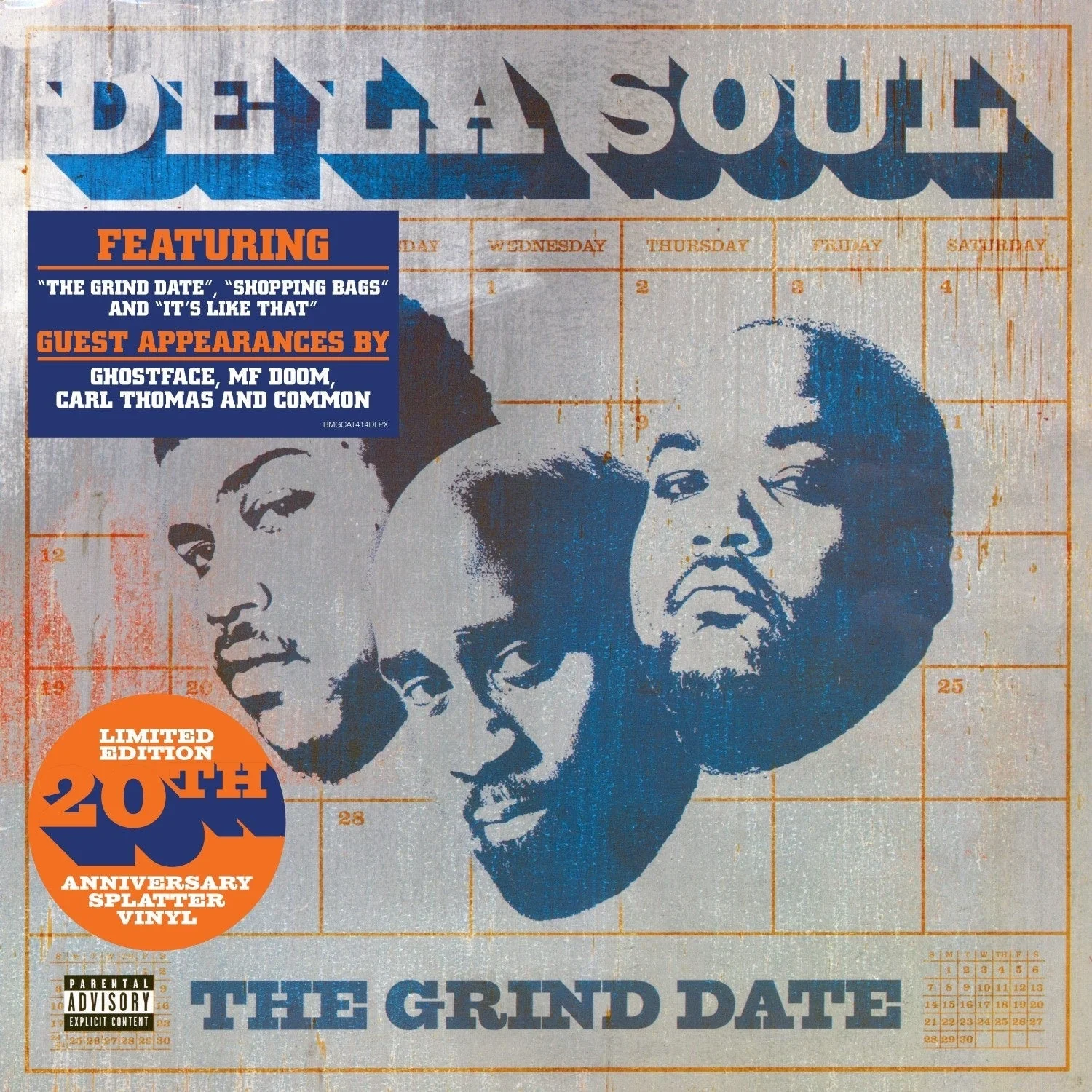 DE LA SOUL 'THE GRIND DATE' 20TH ANNIVERSARY 2LP - SPLATTER - Image 2