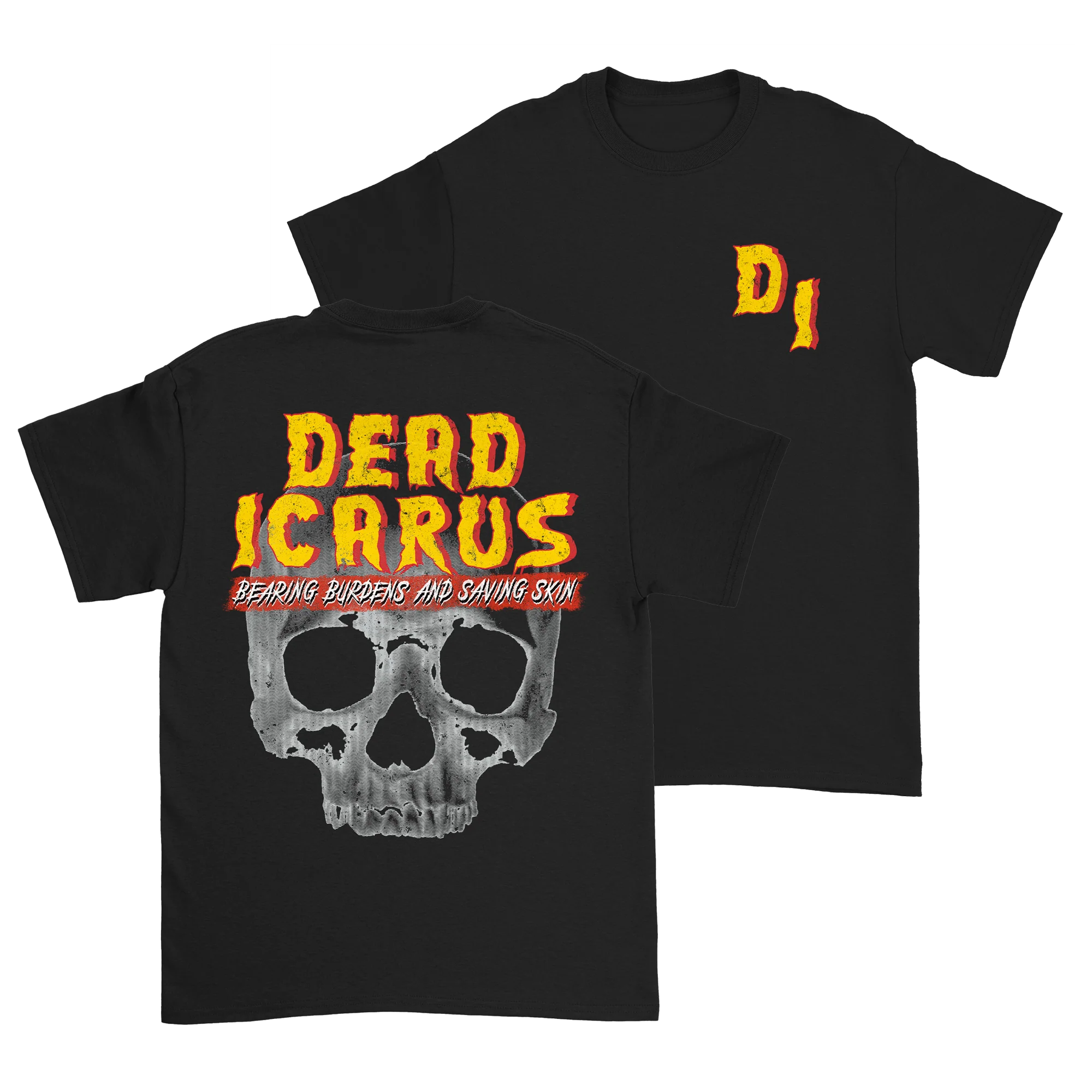 DEAD ICARUS SKULL LOGO T-SHIRT - Image 3