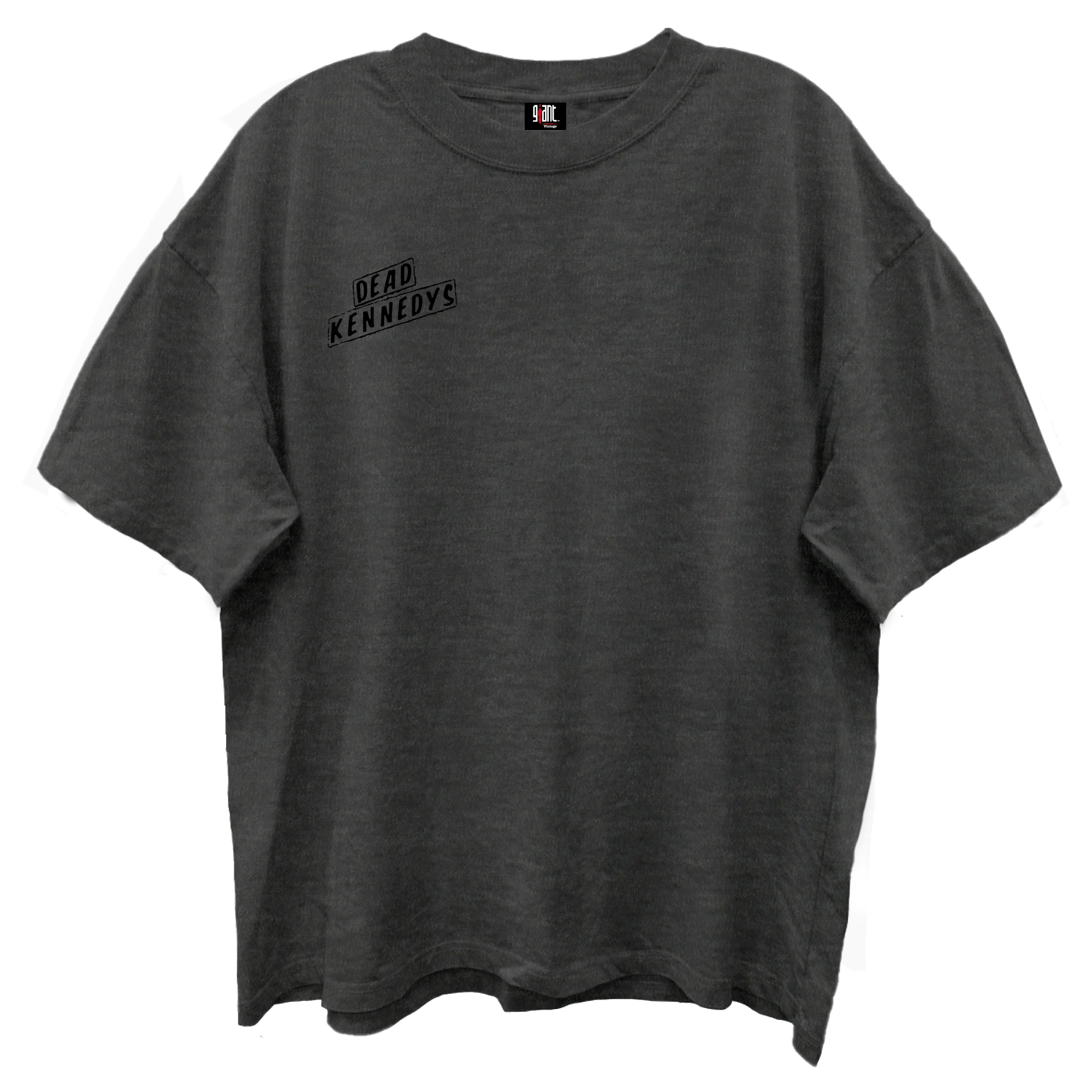 DEAD KENNEDYS LOGO FRONT/BACK VINTAGE BLACK ENZYME WASH T-SHIRT/GIANT VINTAGE