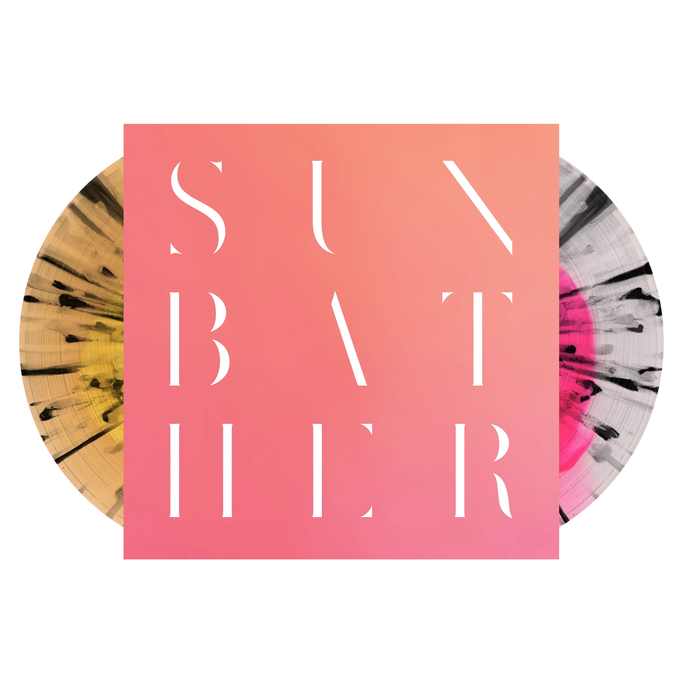 DEAFHEAVEN ‘SUNBATHER’ 2LP - EXCLUSIVE - LTD. 750 - YELLOW BEER/PINK TRANSPARENT/BLACK SPLATTER