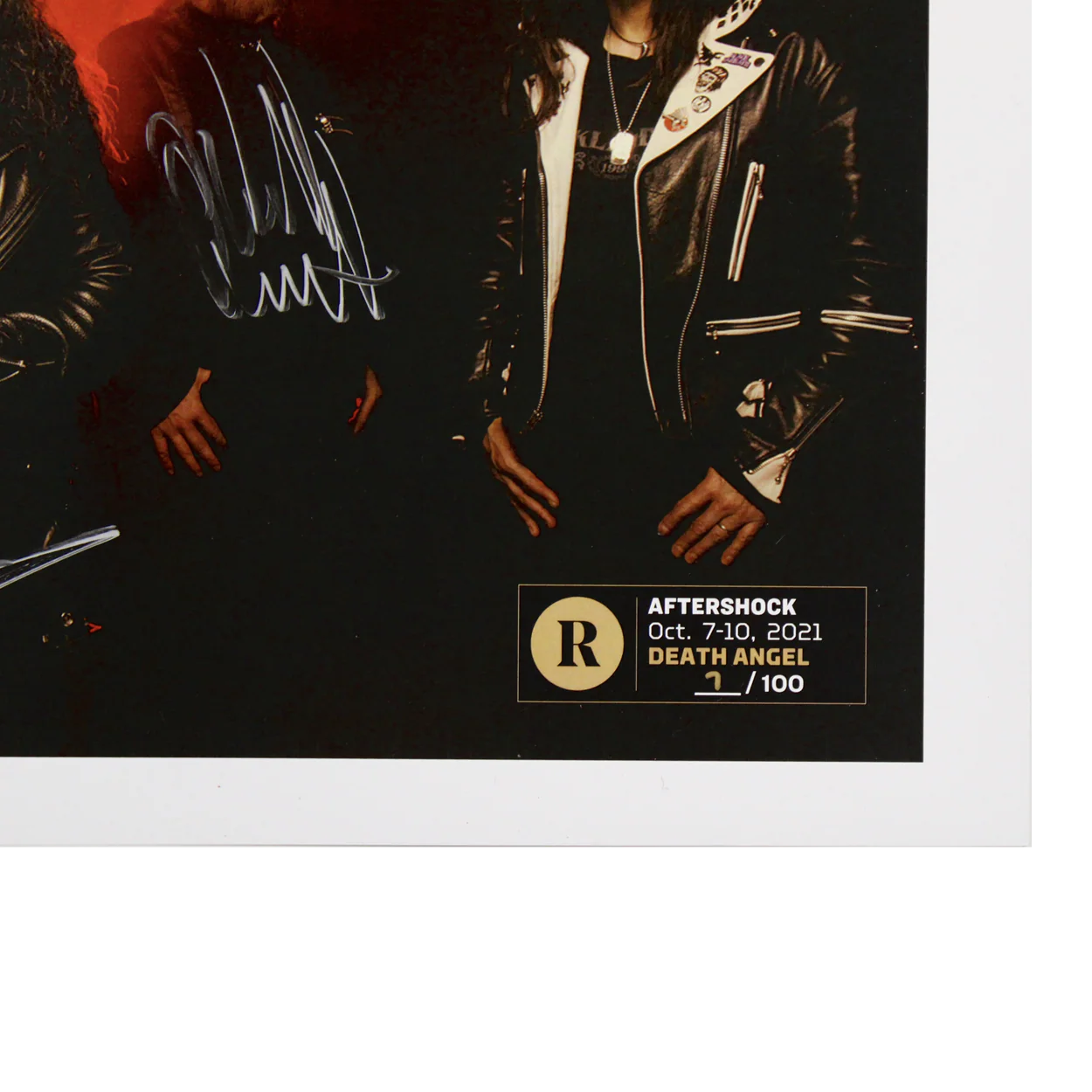 DEATH ANGEL X REVOLVER AFTERSHOCK- SIGNED FESTIVAL POSTER - Image 2