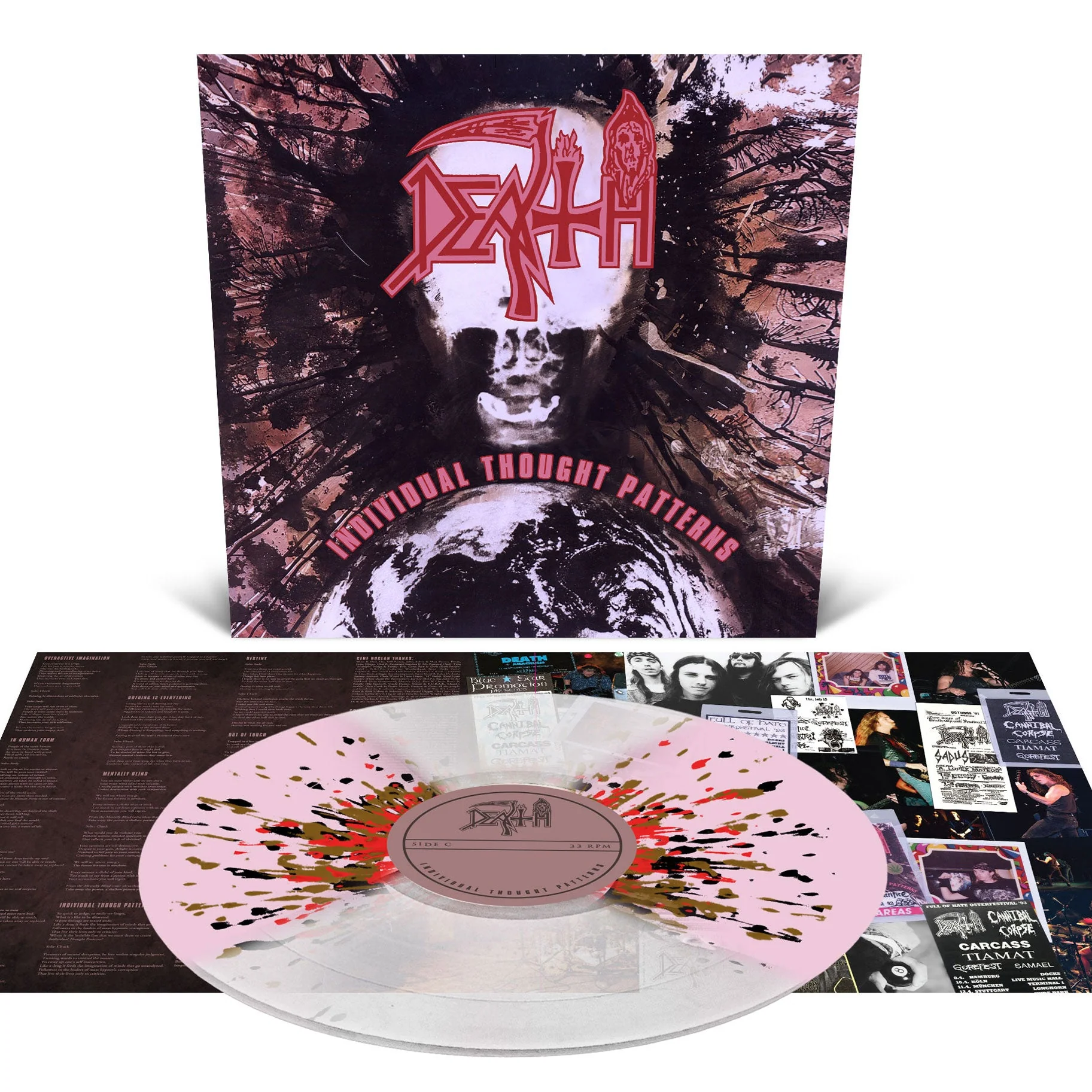 DEATH 'INDIVIDUAL THOUGHT PATTERNS' LP - BUTTERFLY/SPLATTER