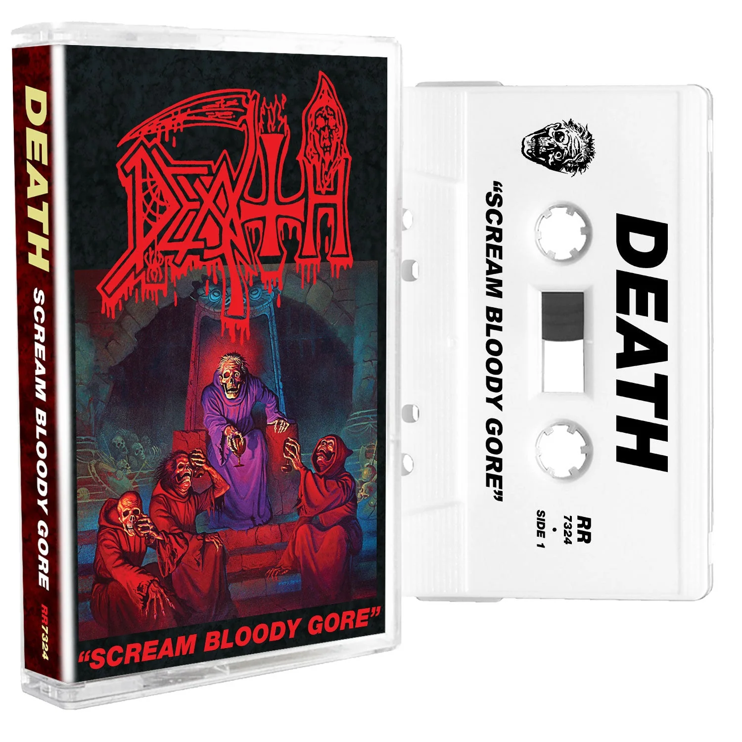 DEATH 'SCREAM BLOODY GORE' CASSETTE - WHITE