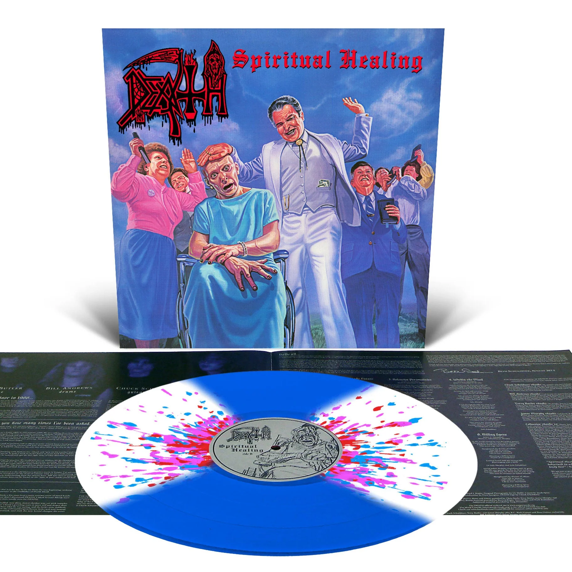 DEATH 'SPIRITUAL HEALING' LP - BUTTERFLY/SPLATTER