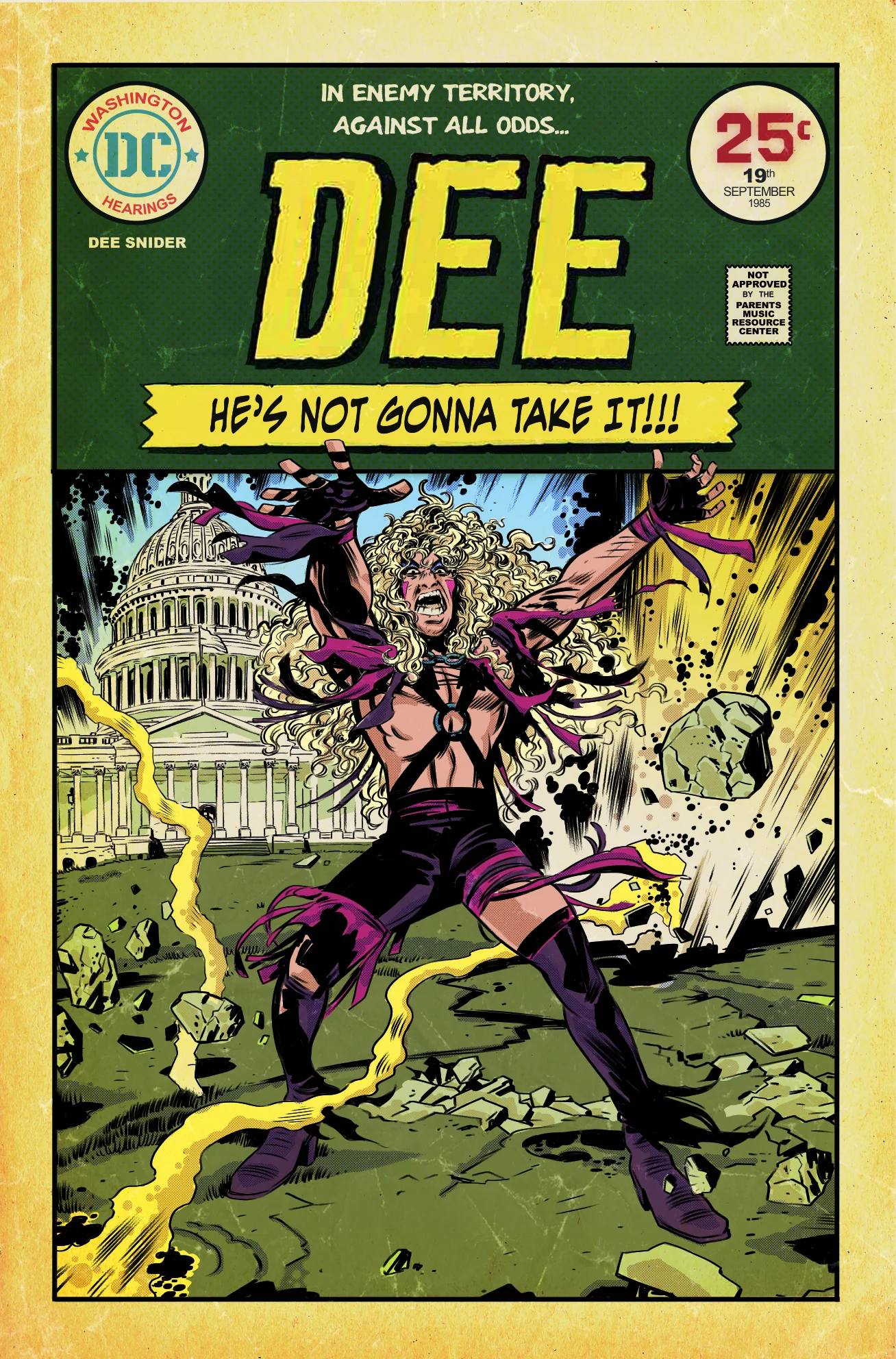 DEE SNIDER: HE'S NOT GONNA TAKE IT DELUXE HARDCOVER GRAPHIC NOVEL - Image 6