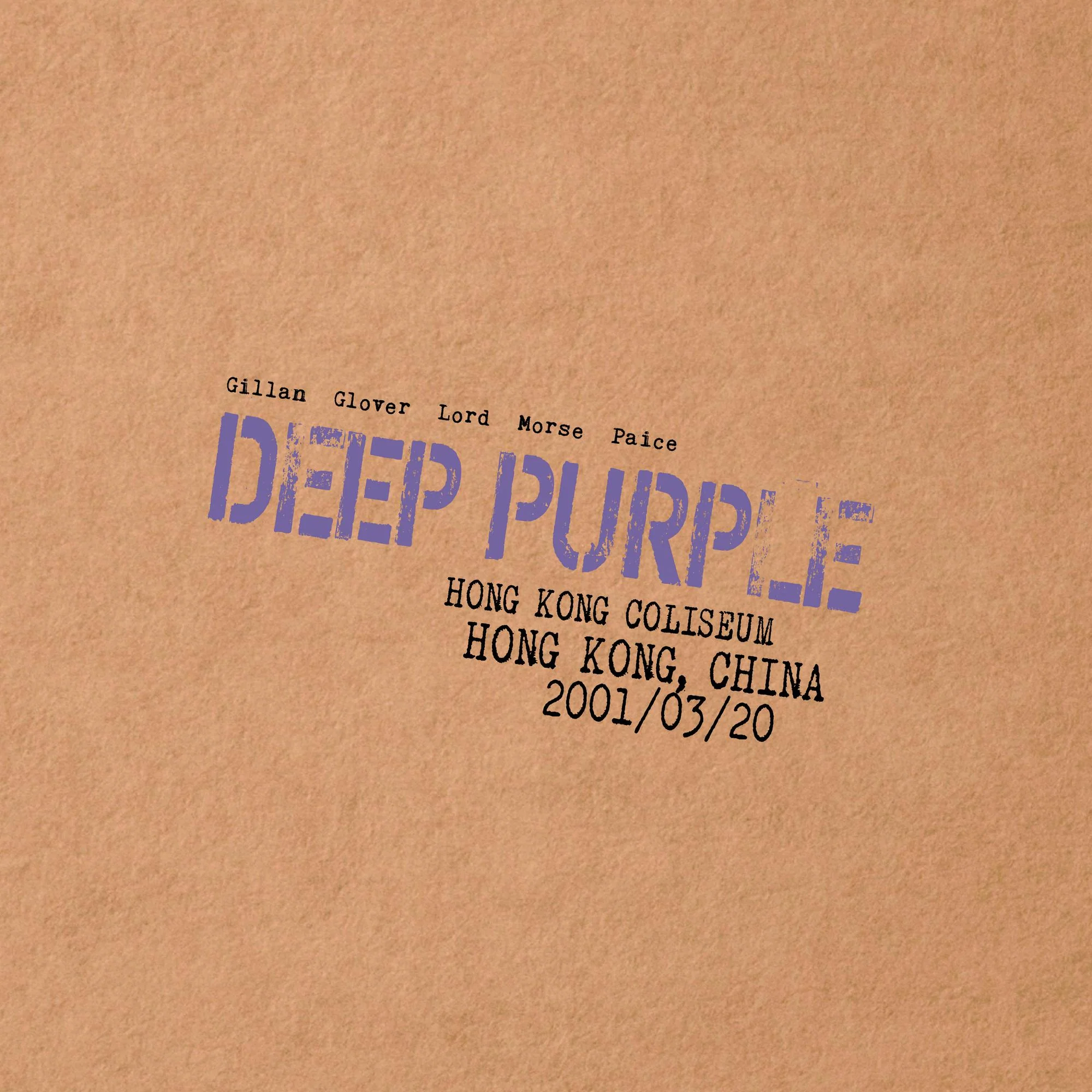 DEEP PURPLE 'LIVE IN HONG KONG' 3LP - LTD. - PURPLE MARBLE