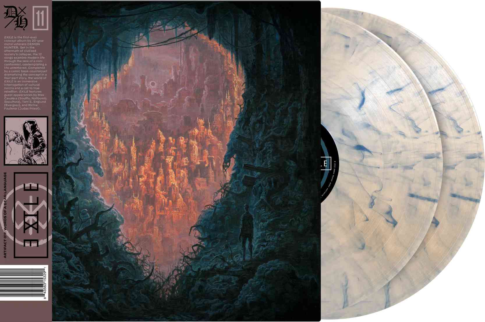 DEMON HUNTER ‘EXILE’ 2LP - LTD. 500 - DYSTOPIAN FOG - Image 2
