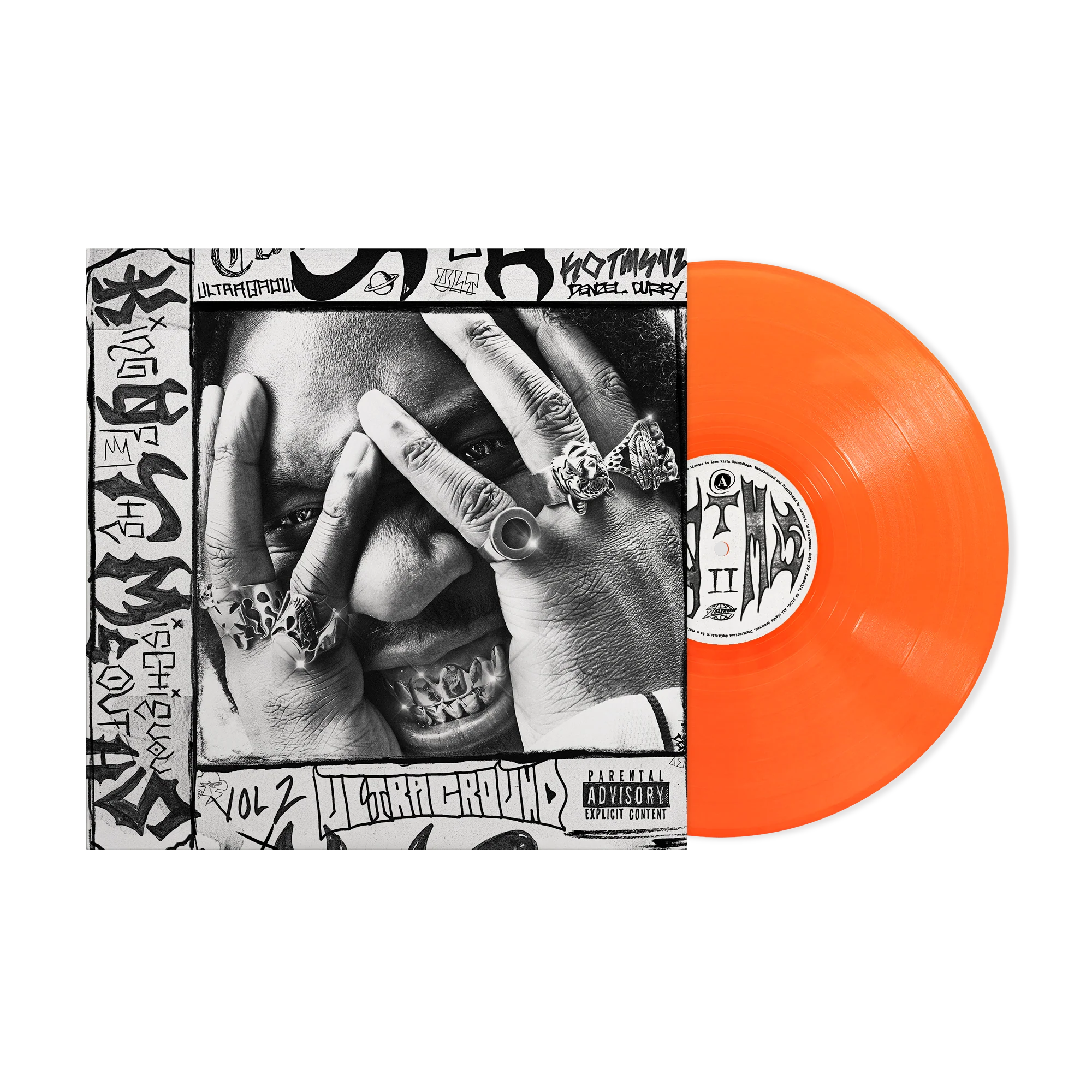 DENZEL CURRY ‘KING OF THE MISCHIEVOUS SOUTH VOL. 2’ LP - EXCLUSIVE - LTD. 500 - NEON ORANGE