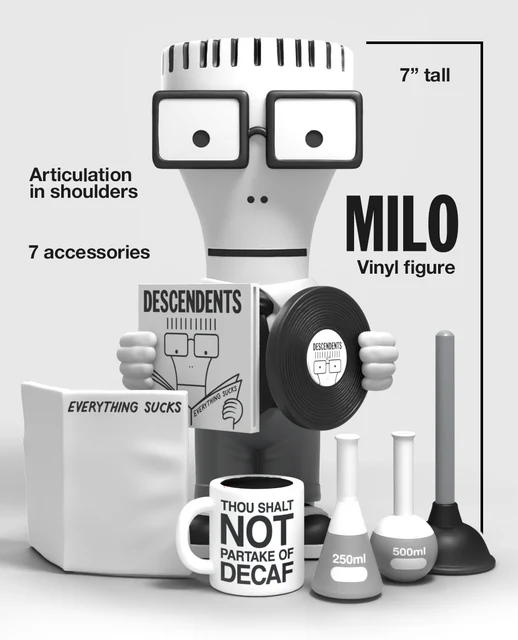 DESCENDENTS MILO 'EVRYTHING SUCKS' 7" VINYL FIGURE - Image 4