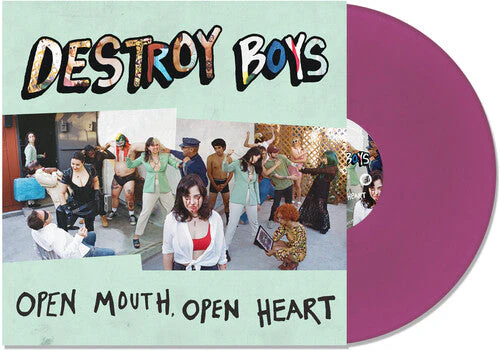 DESTROY BOYS 'OPEN MOUTH, OPEN HEART' LP - PURPLES
