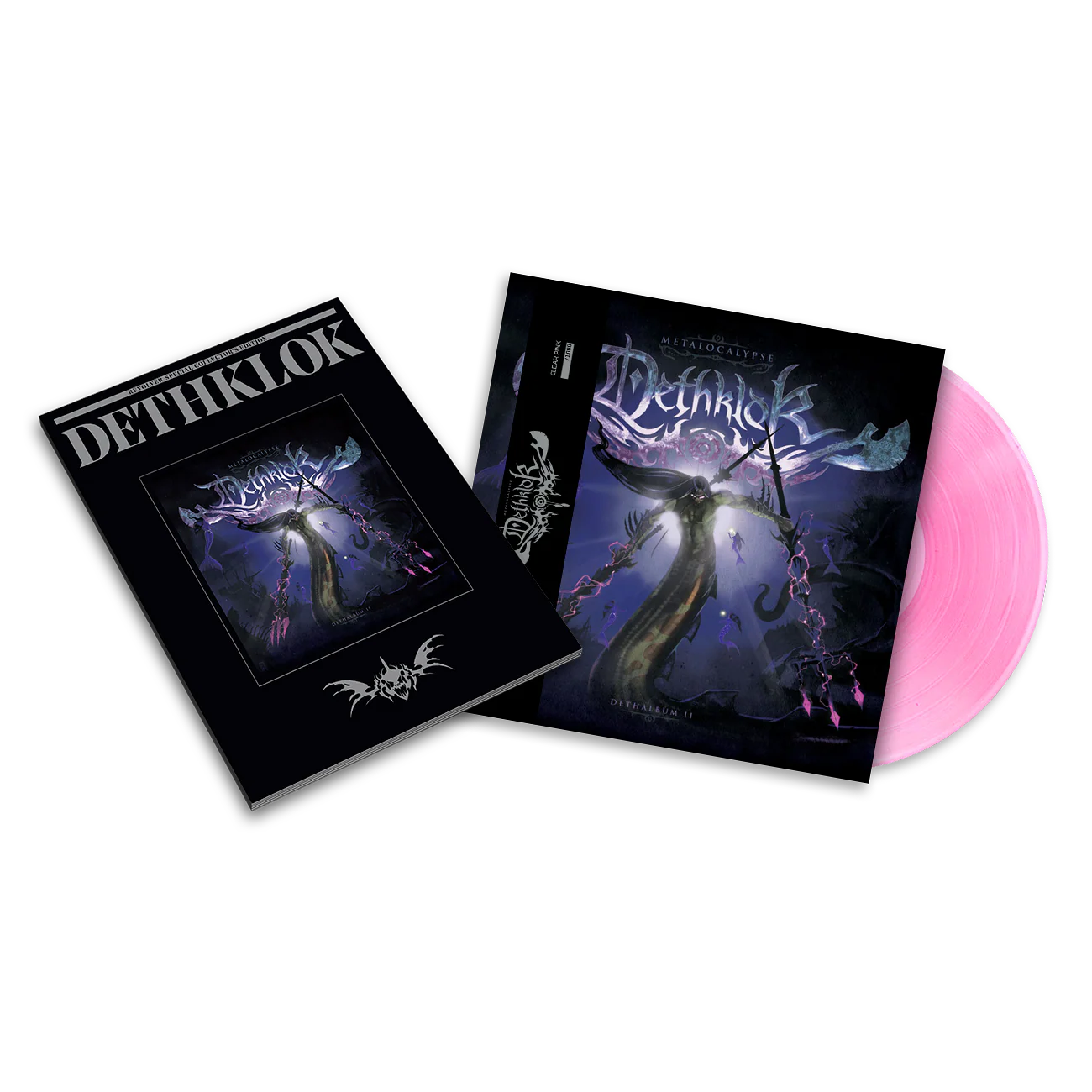 DETHKLOK 'DETHALBUM II' CLEAR PINK LP + DETHKLOK x REVOLVER SPECIAL COLLECTOR'S EDITION - Image 2