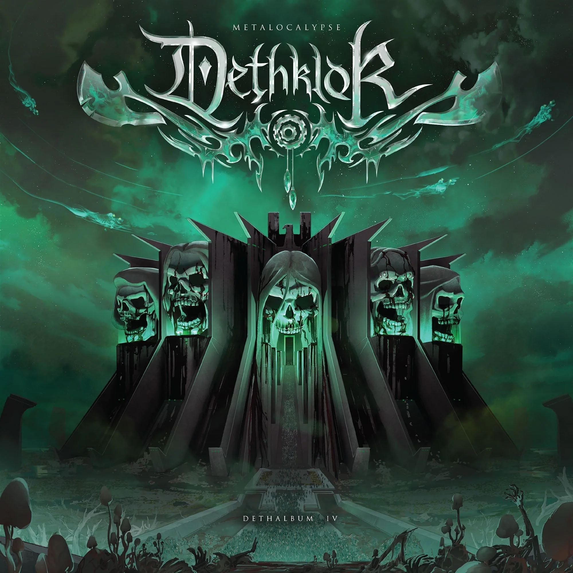 DETHKLOK 'DETHALBUM IV' LP - BLACK/CLEAR SMOKE - Image 2