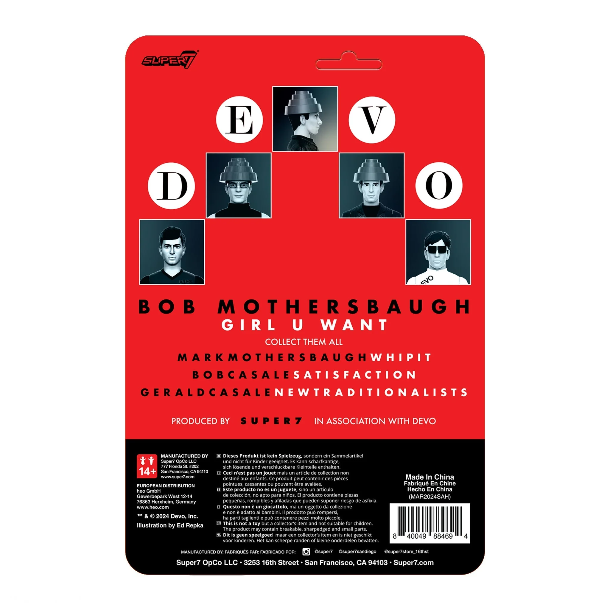DEVO - BOB MOTHERSBAUGH (THE GIRL YOU WANT) - REACTION FIGURE WAVE 4 - Image 2