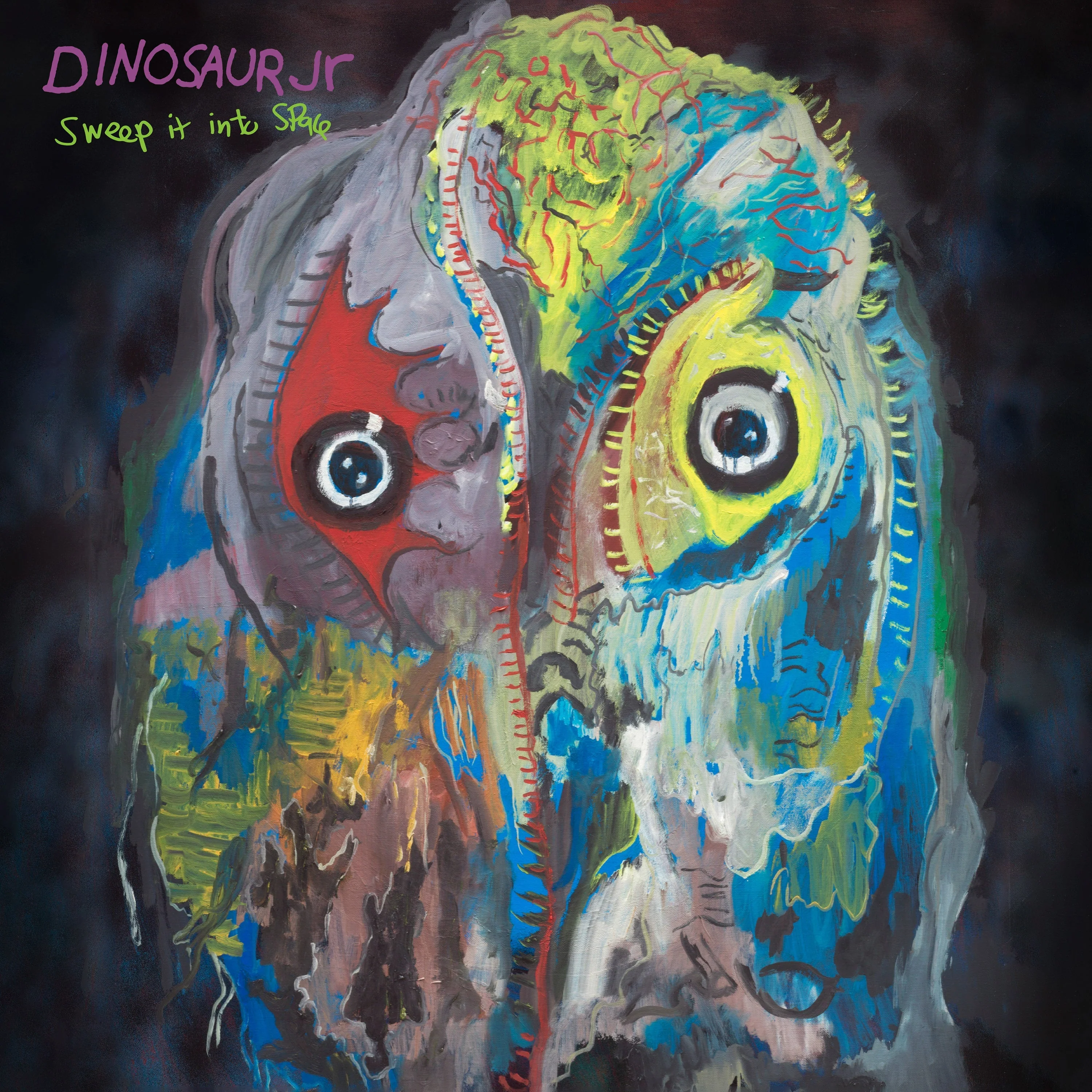 DINOSAUR JR. 'SWEEP IT INTO SPACE' LP - TRANSLUCENT PURPLE RIPPLE - Image 2