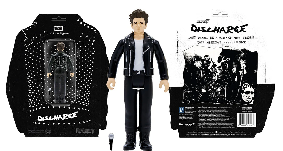 DISCHARGE REACTION PUNK ACTION FIGURE - CAL MORRIS WITH STUDDED LEATHER JACKET - Image 5