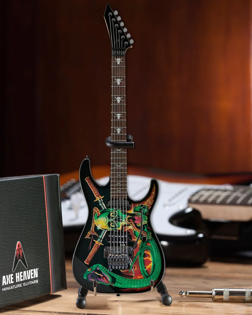 DOKKEN - GEORGE LYNCH - SKULL & SNAKES MINI GUITAR - Image 2