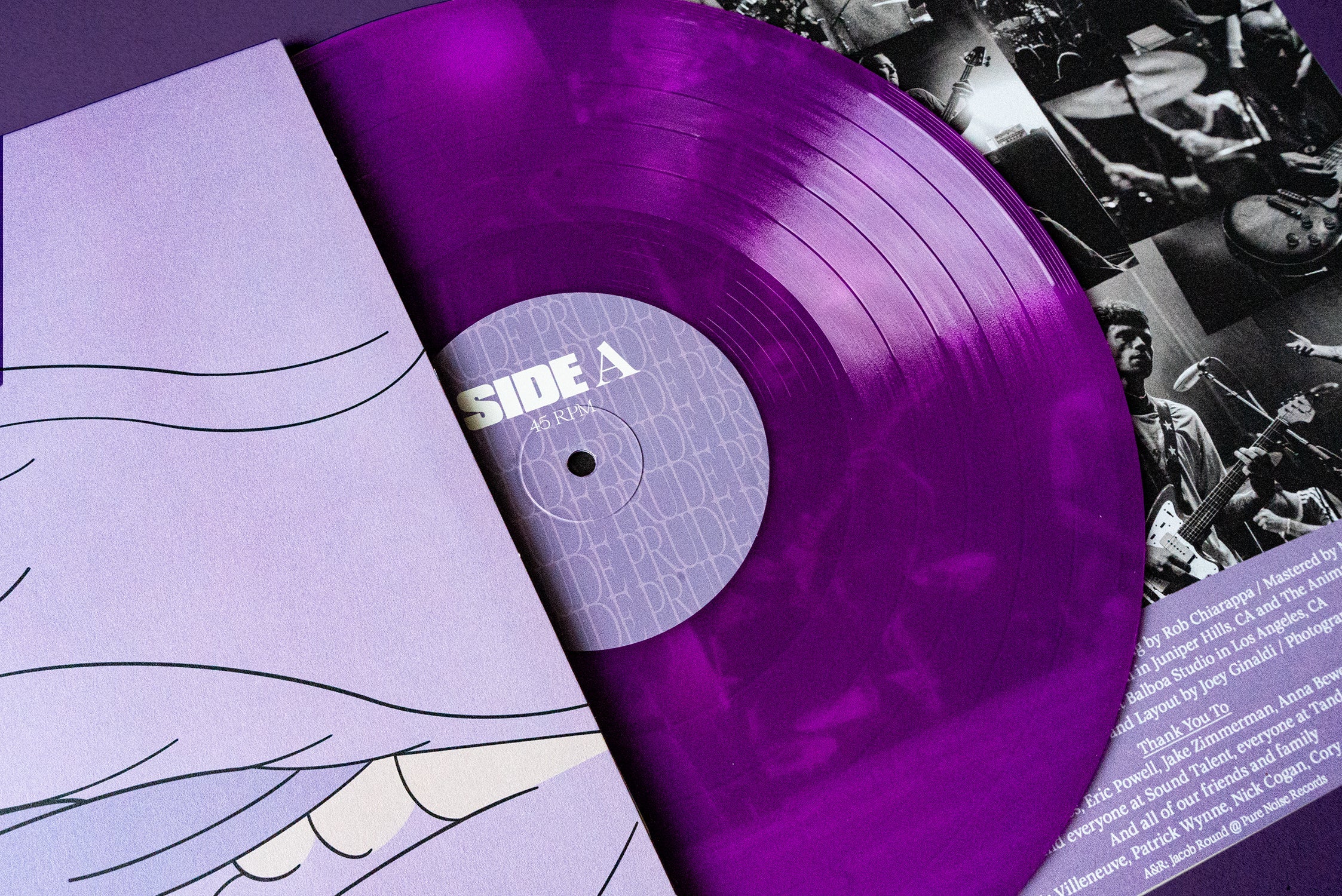 DRUG CHURCH ‘PRUDE’ LP - EXCLUSIVE - LTD. 300 - NEON VIOLET - Image 5