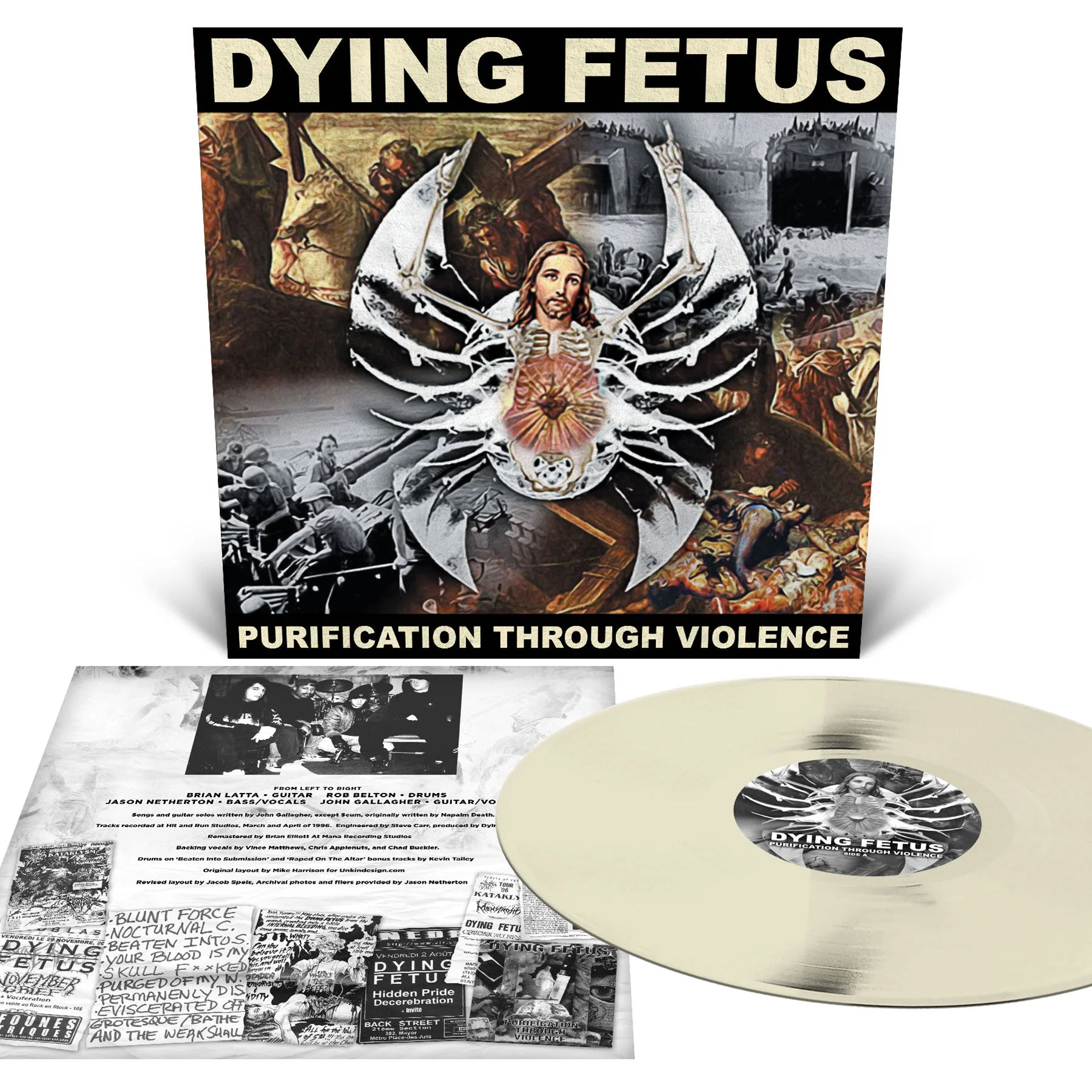 DYING FETUS 'PURIFICATION THROUGH VIOLENCE' LP - WHITE