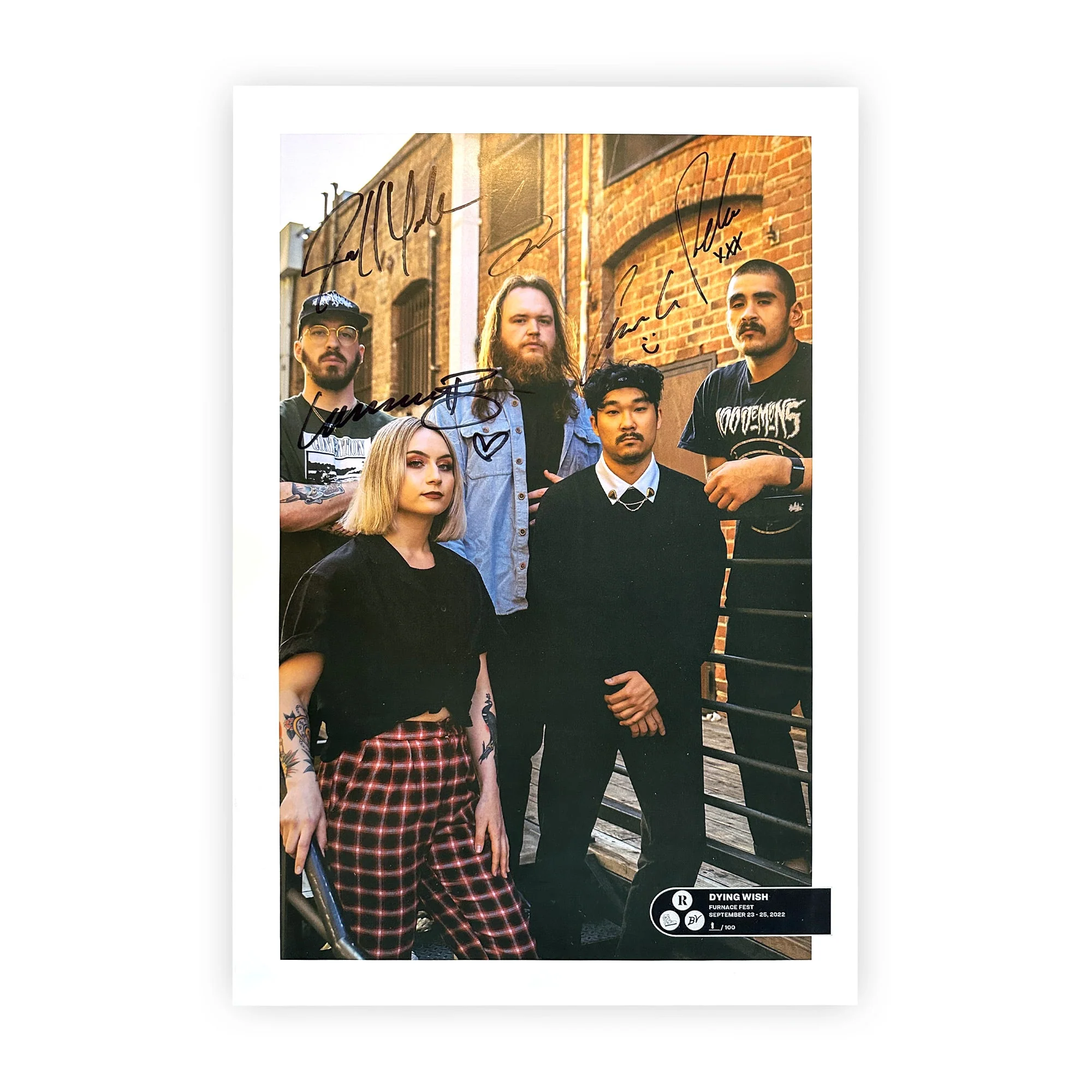 DYING WISH x FURNACE FEST 2022 NUMBERED PRINTS - EXCLUSIVE - LTD.