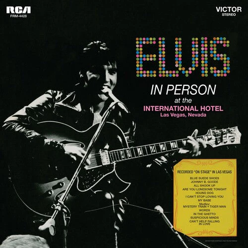 ELVIS PRESLEY 'IN PERSON AT THE INTERNATIONAL HOTEL LAS VEGAS NEVADA' LP - COLORED