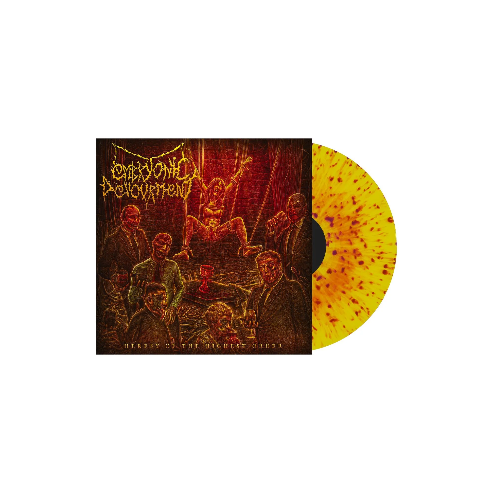 EMBRYONIC DEVOURMENT 'HERESY OF THE HIGHEST ORDER' LP - VOMIT SPLATTER